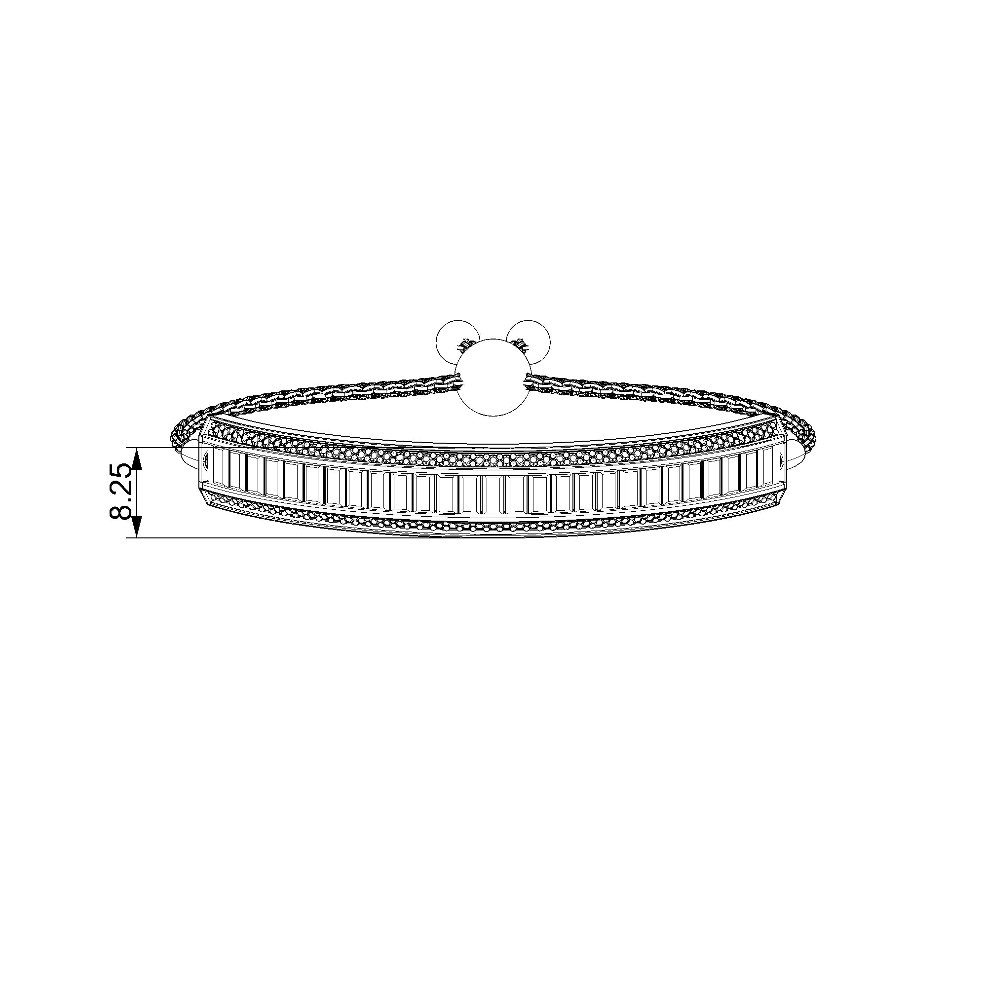 Pargold Solid Gold Exquisite Radiant Bracelet-Static