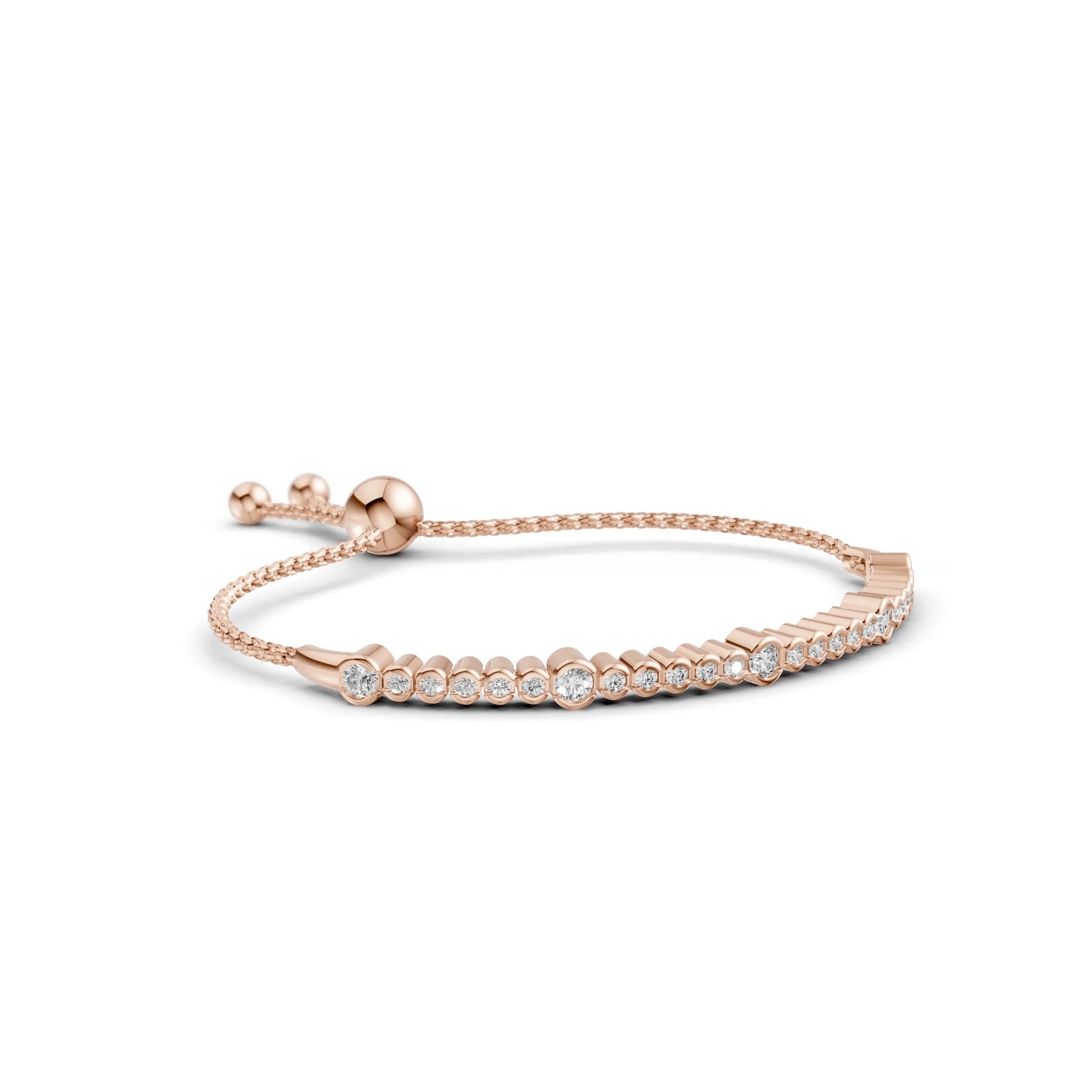 Pargold Solid Gold Elegantly Crafted Radiant Gemstone Bracelet -Rose_Diamond_Diamond_Static_Rose