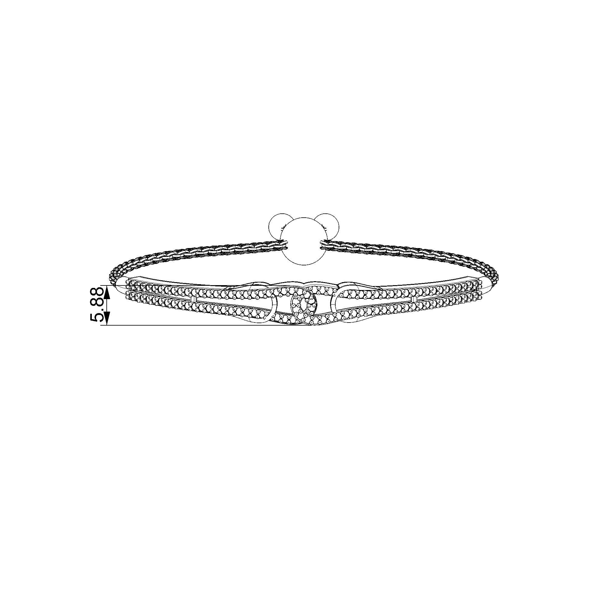 Pargold Solid Gold Radiant Luxe Gemstone Bracelet-Static