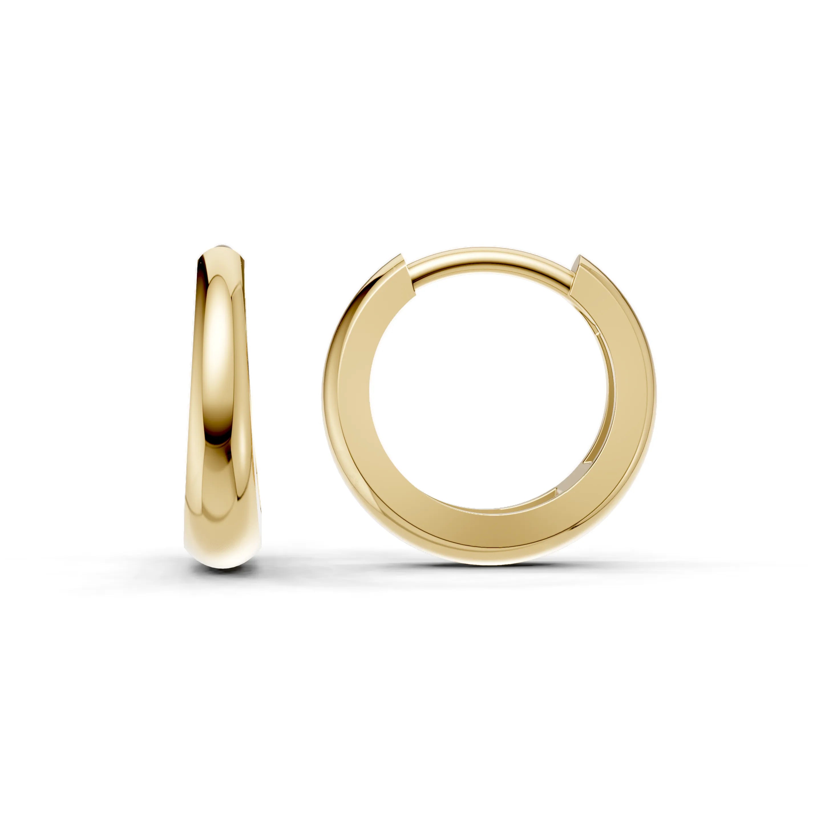 Pargold Solid Gold Elegant Custom Gold Hoop Earrings -Gold_Static_Gold