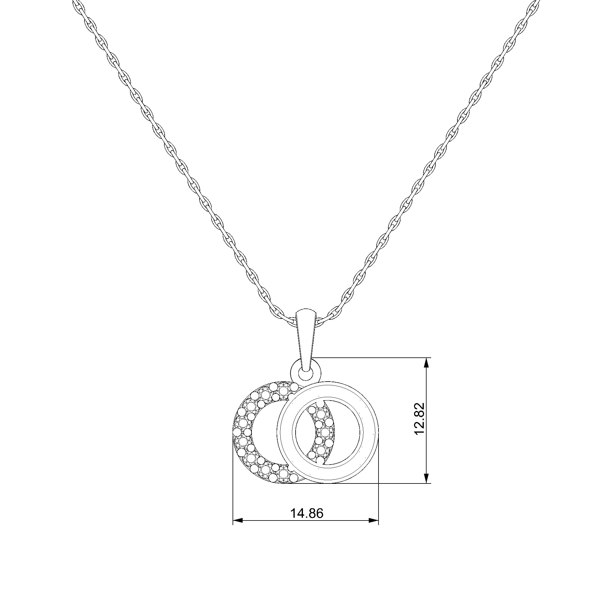 Pargold Solid Gold Eternal Unity Pendant-Static