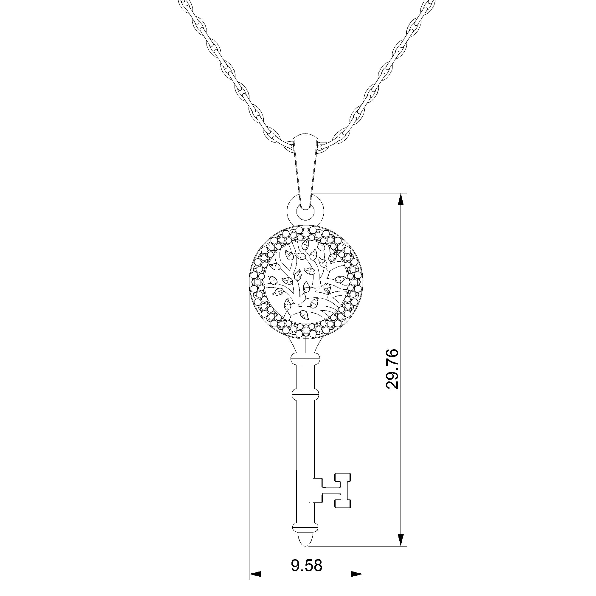 Pargold Solid Gold Heritage Tree of Life Pendant-Static