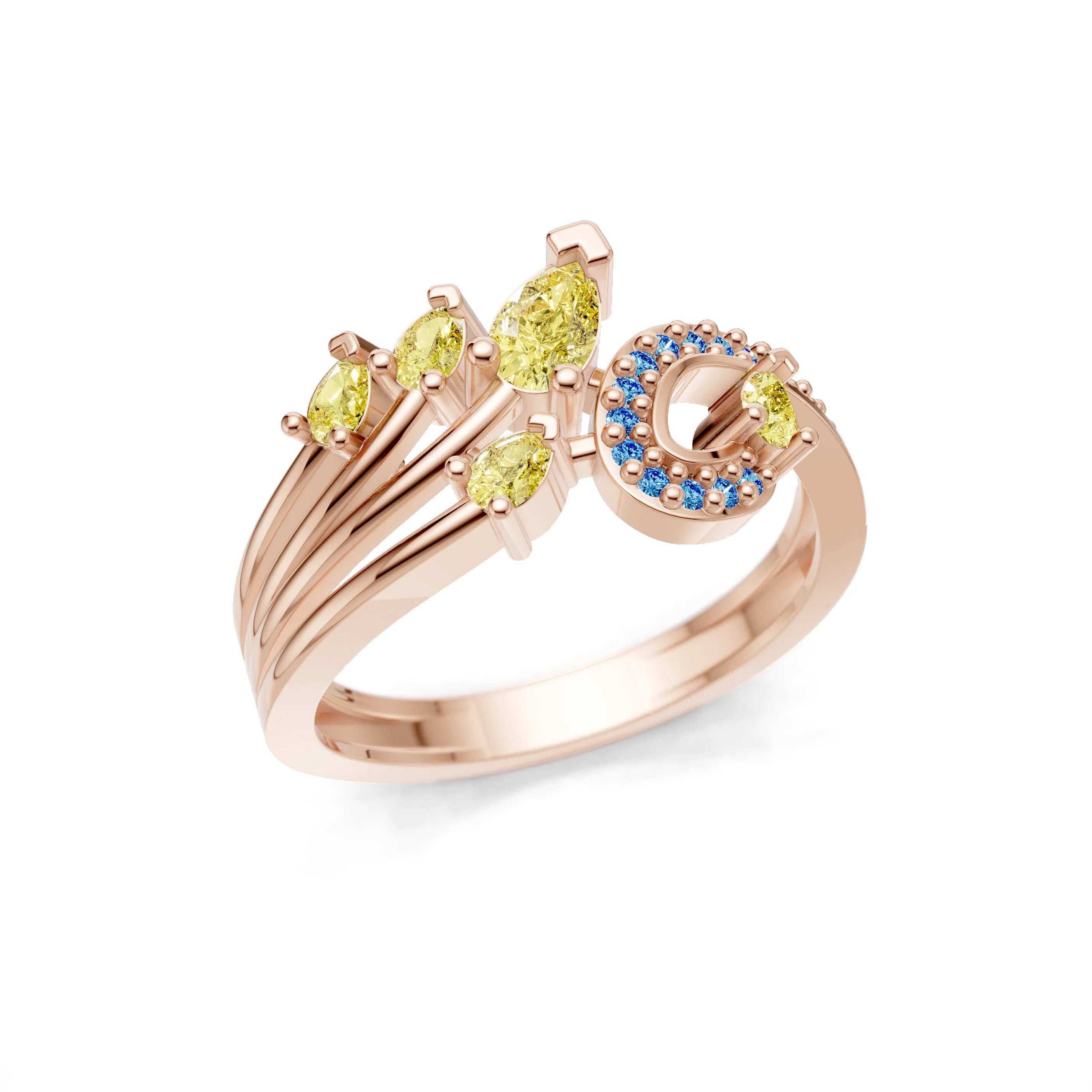 Rose_Citrine_Aquamarine