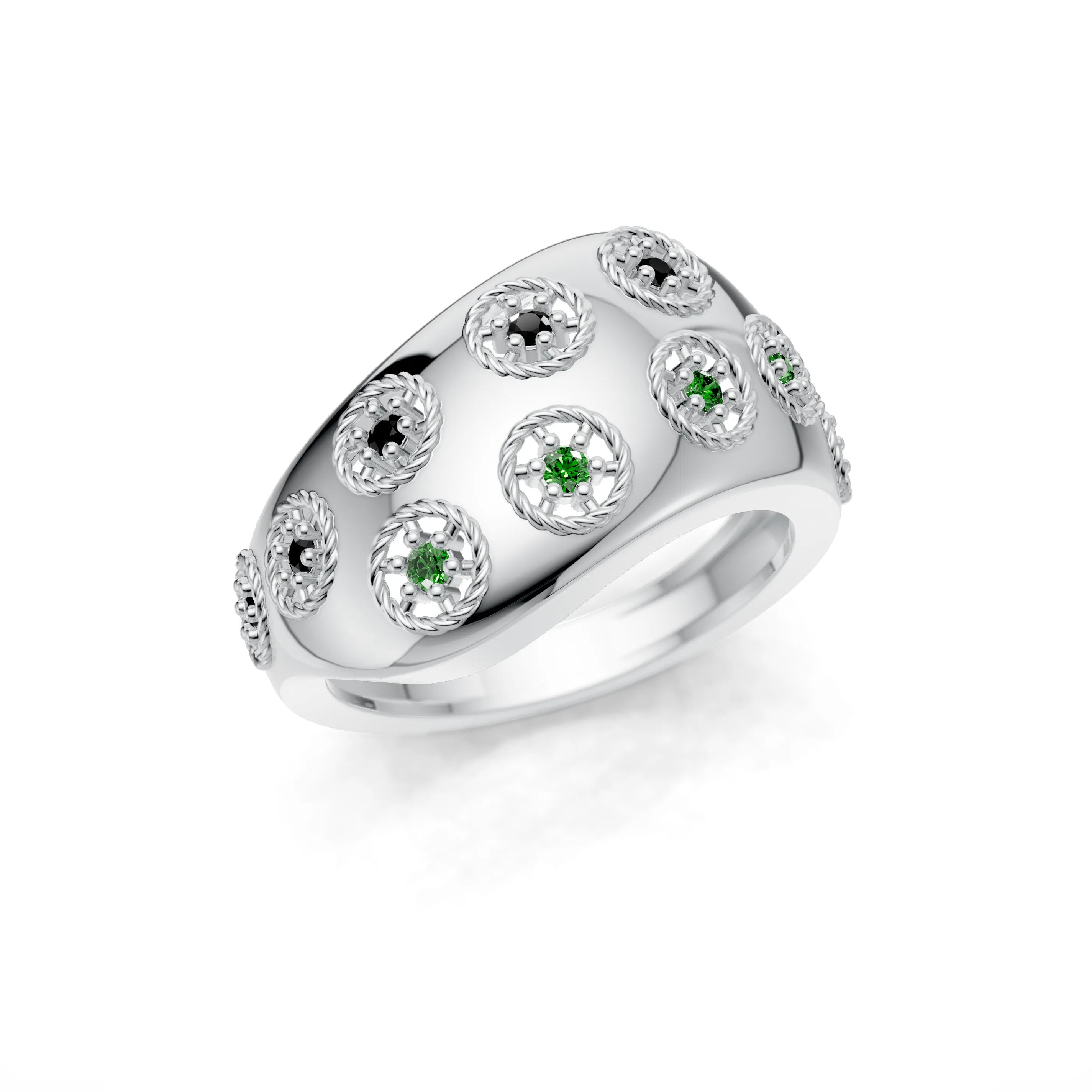 Silver_Emerald_Black