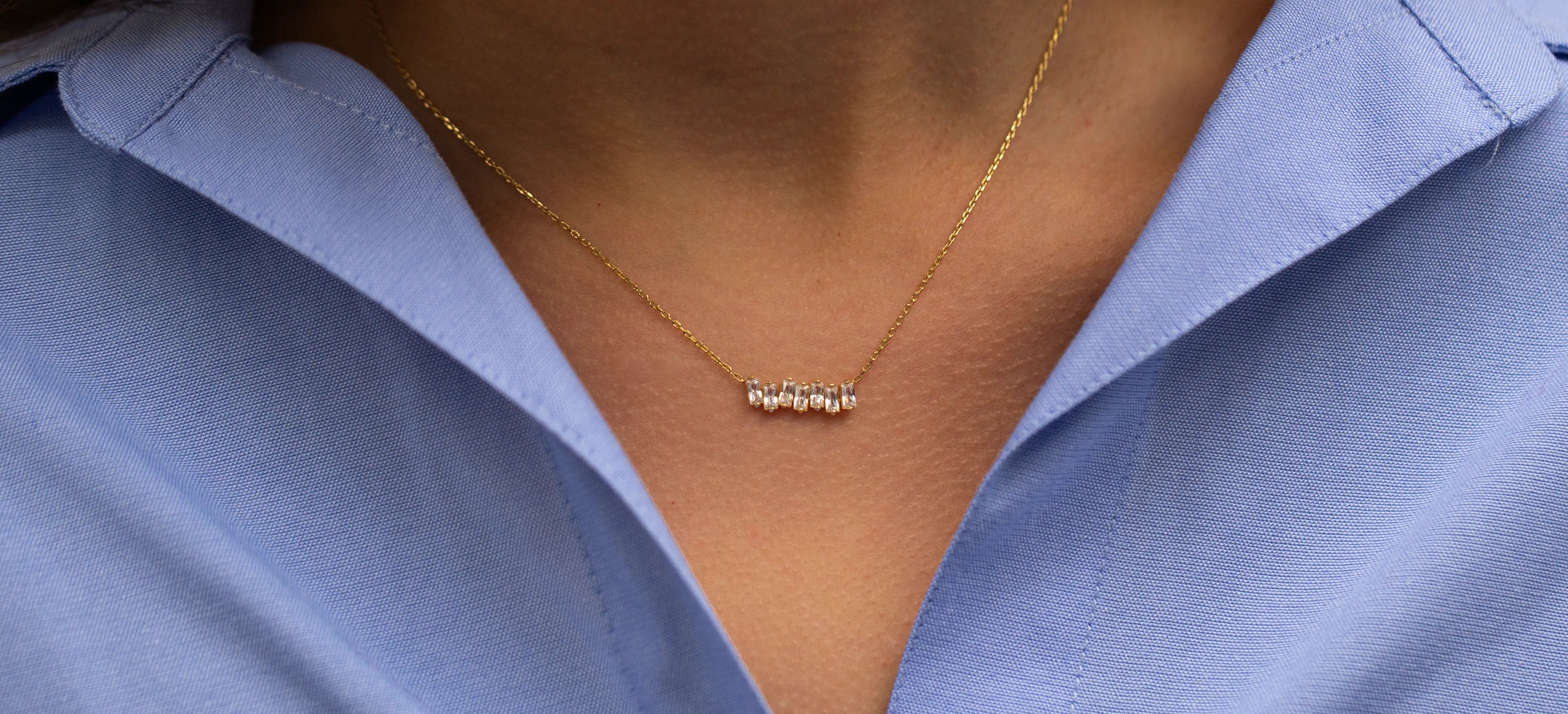 Baguette Necklaces