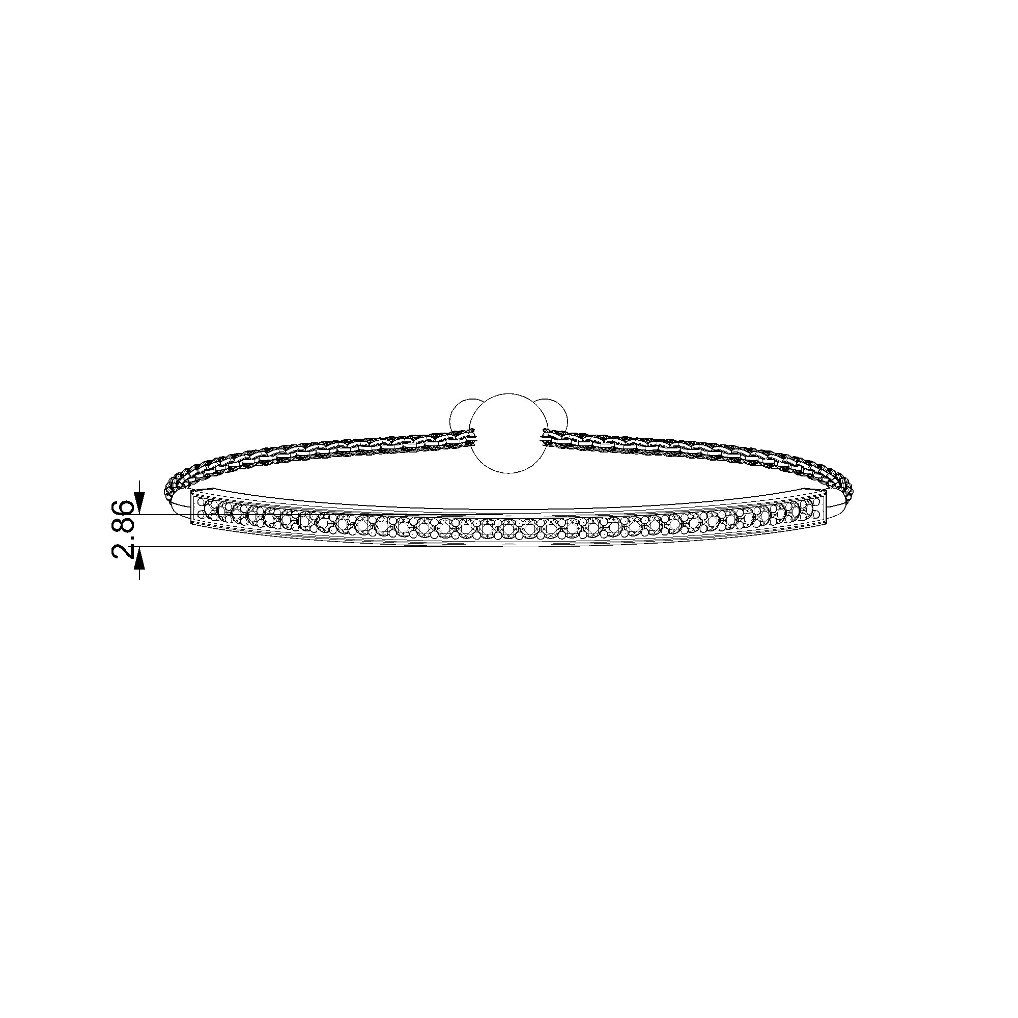 Pargold Solid Gold Timeless Radiance Adjustable Gemstone Bracelet-Static