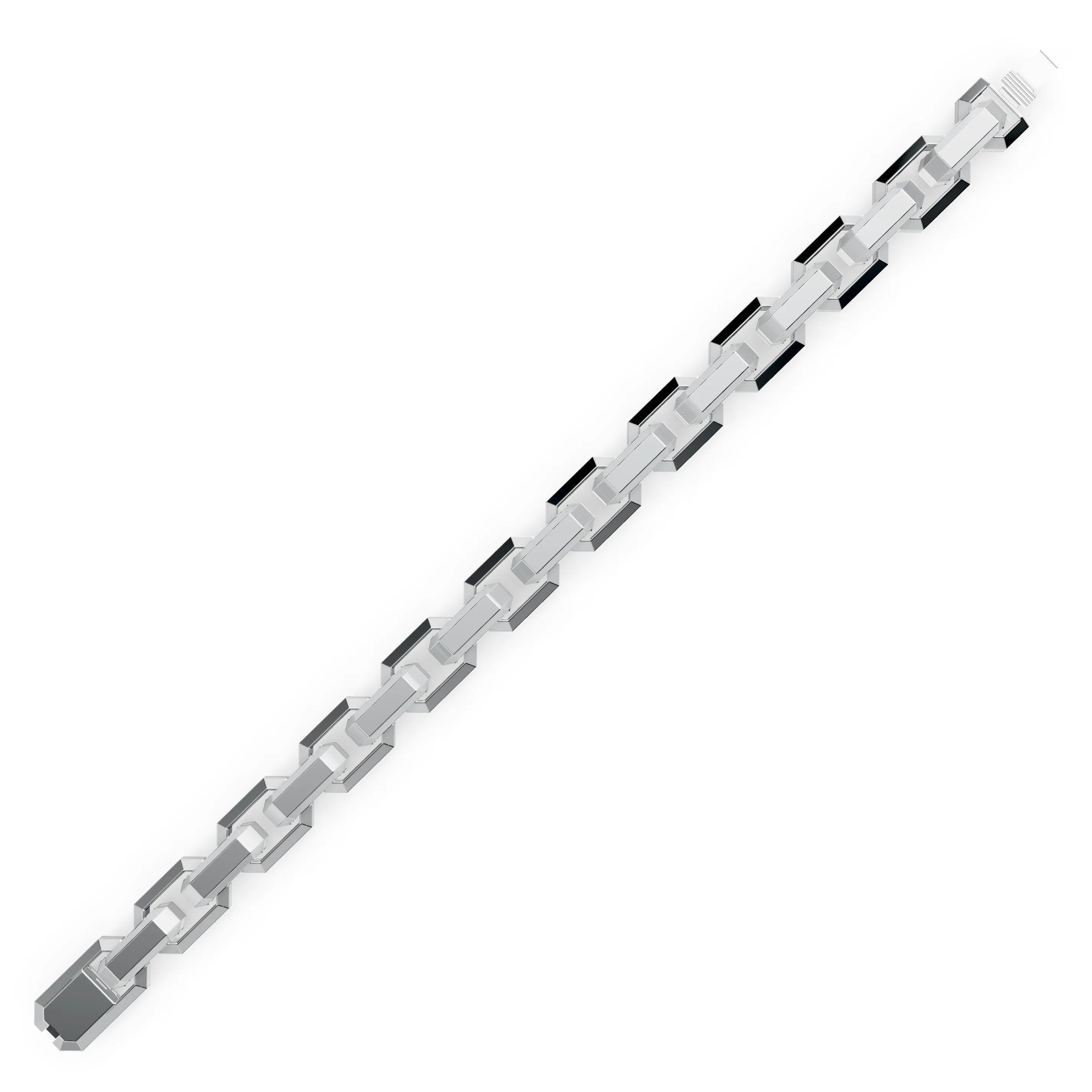 Pargold Solid Gold Sophisticated Chic Gold Bracelet -Silver_Static_Silver