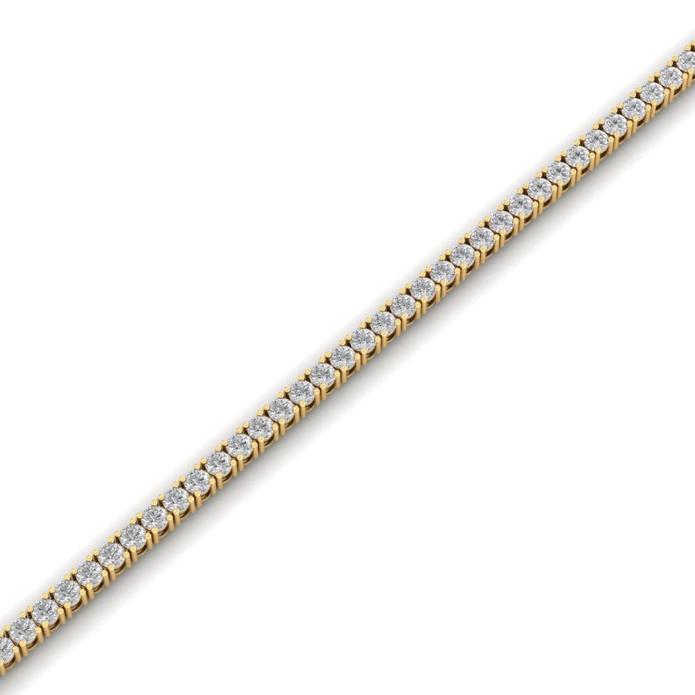 Pargold Solid Gold Golden Gleam Tennis Bracelet -Gold_Diamond_Diamond_Static_Gold