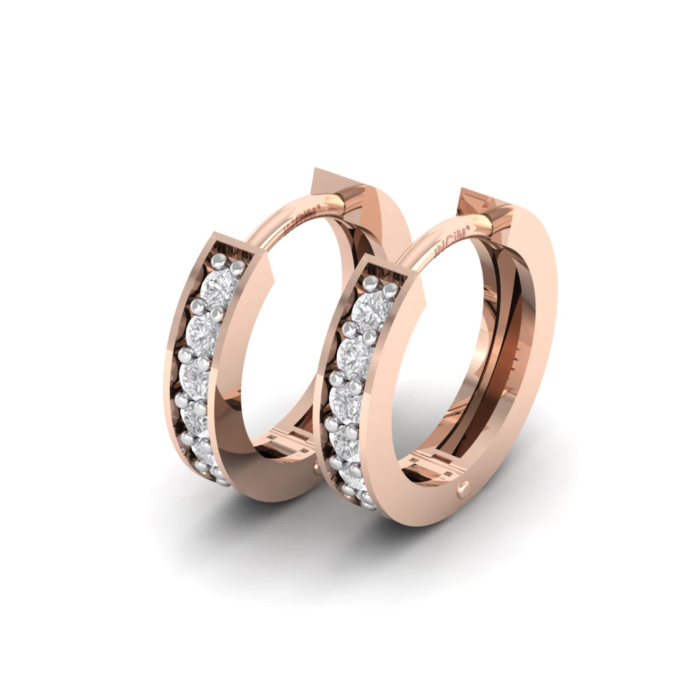 Pargold Solid Gold Glimmering Elegance Hoops -Rose_Diamond_Diamond_Static_Rose