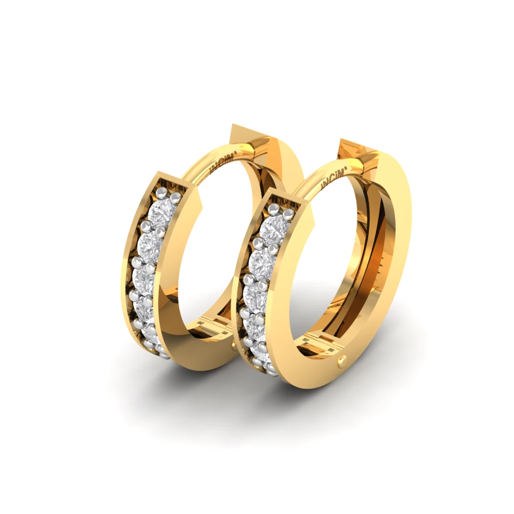 Pargold Solid Gold Glimmering Elegance Hoops -Gold_Diamond_Diamond_Static_Gold