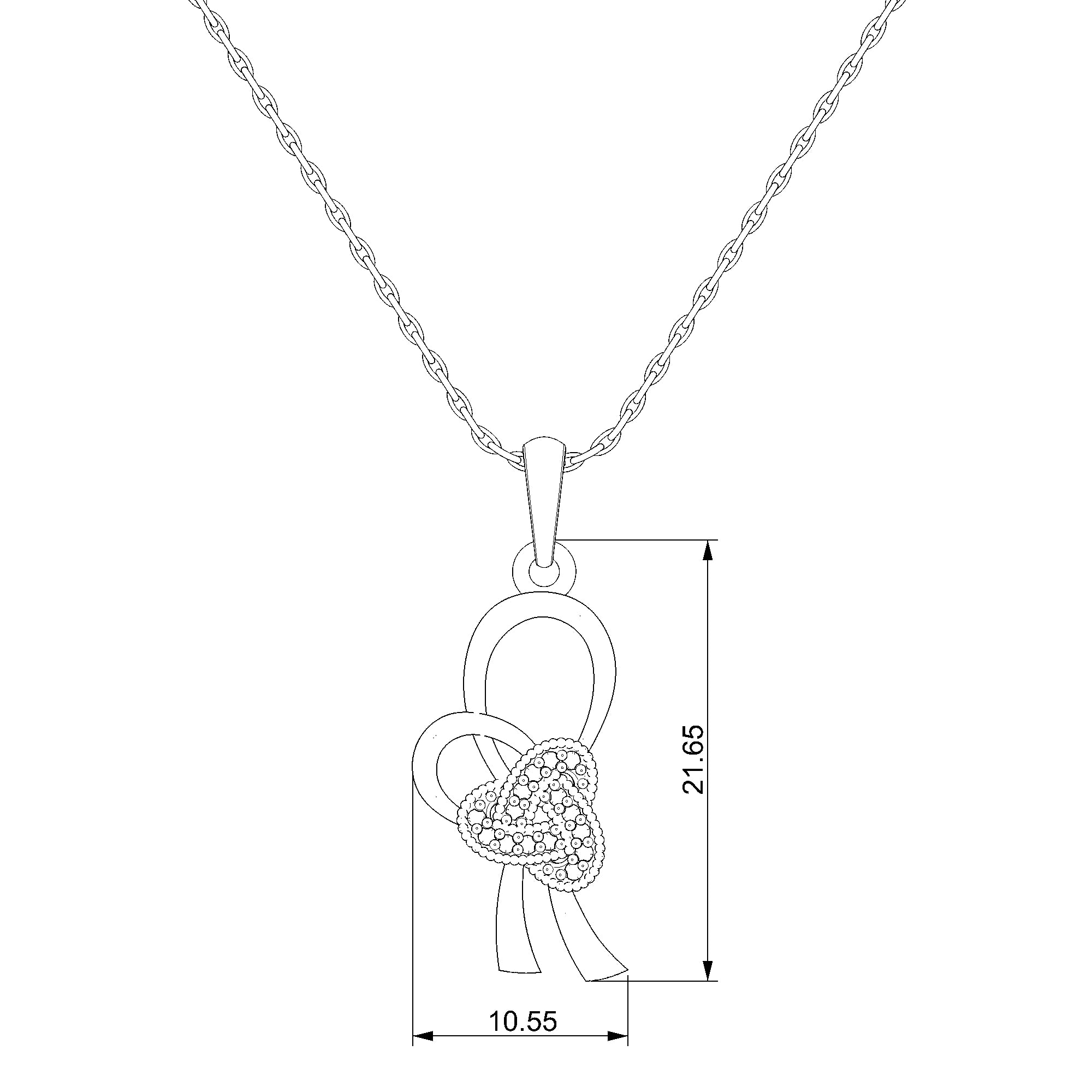 Pargold Solid Gold Enchanted Heart Pendant: A Touch of Love and Elegance-Static