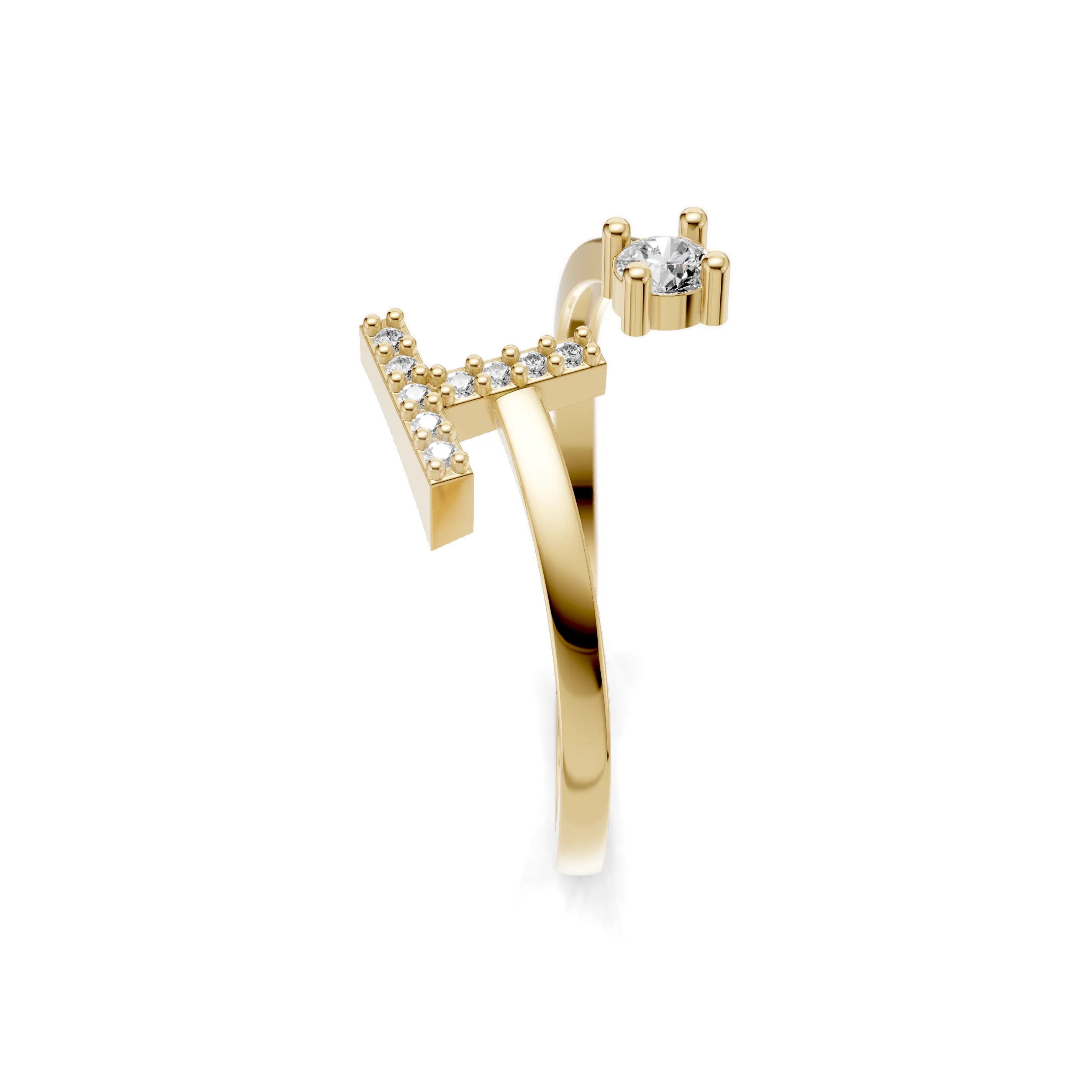 Pargold Solid Gold Timeless Initial "T" Gold Ring

 -Gold_Diamond_Diamond_Static_Gold