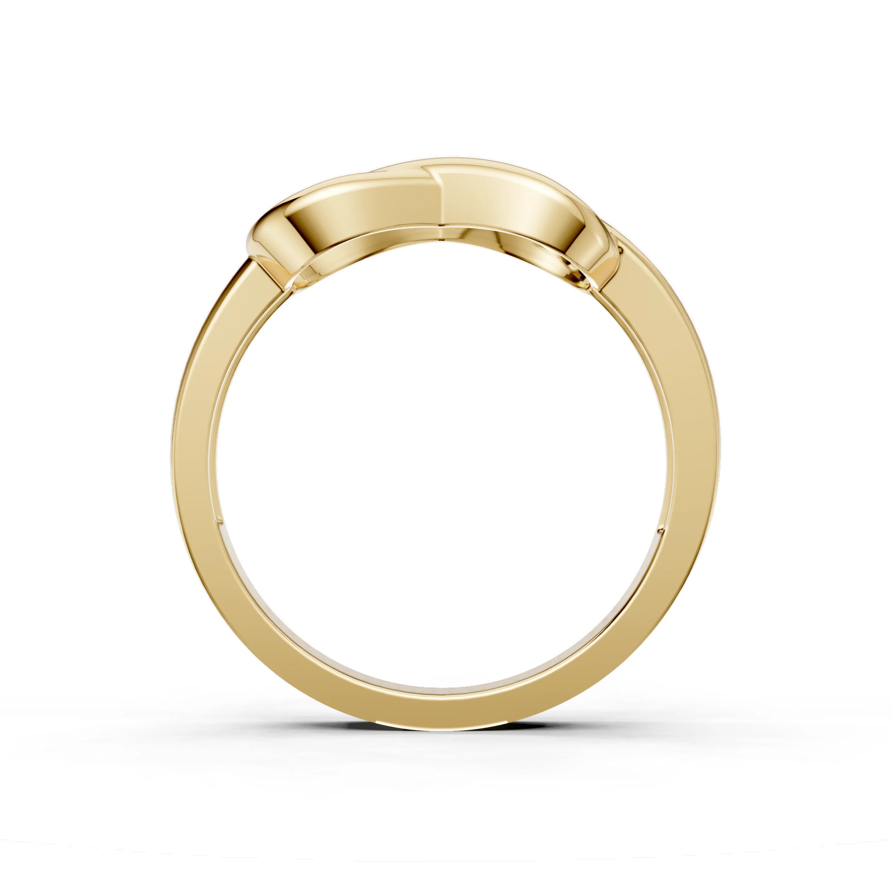 Pargold Solid Gold Eternal Embrace Knot Ring -Gold_Static_Gold