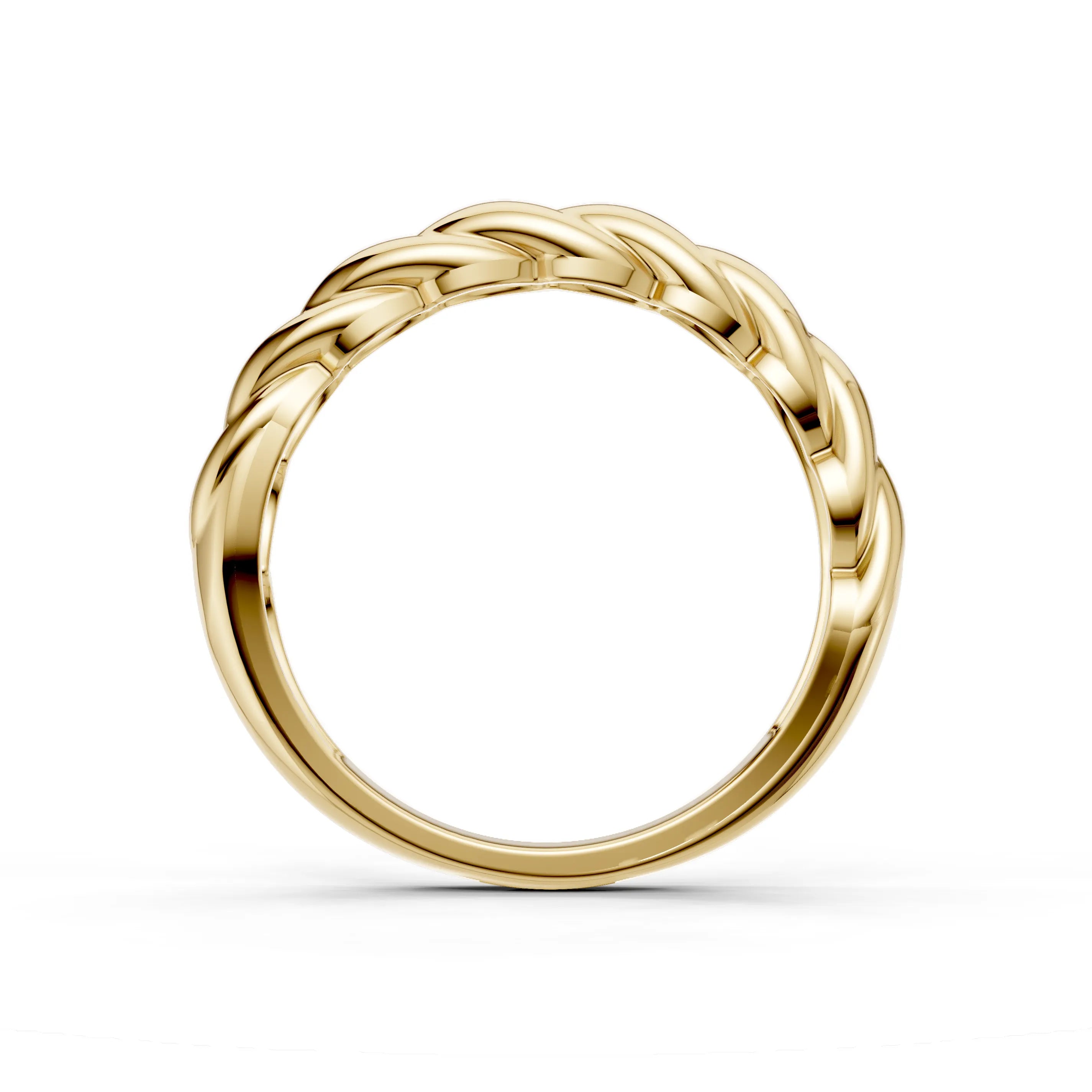 Pargold Solid Gold Golden Essence Braided Band -Gold_Static_Gold