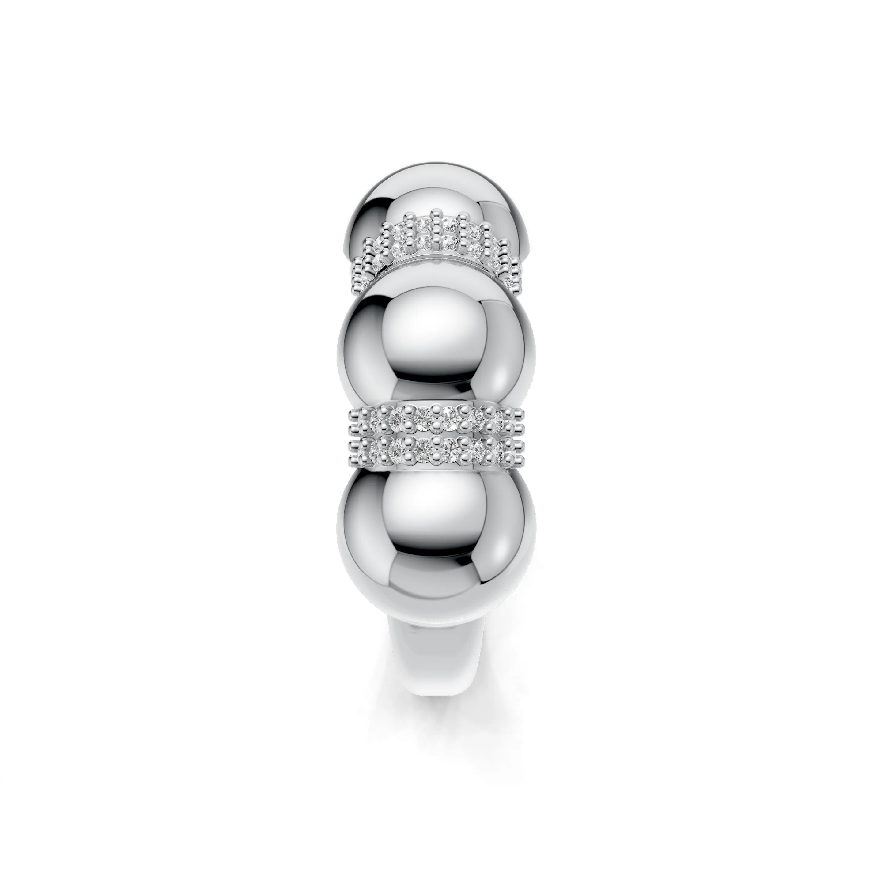 Pargold Solid Gold Golden Orbit Gala Ring -Silver_Diamond_Diamond_Static_Silver