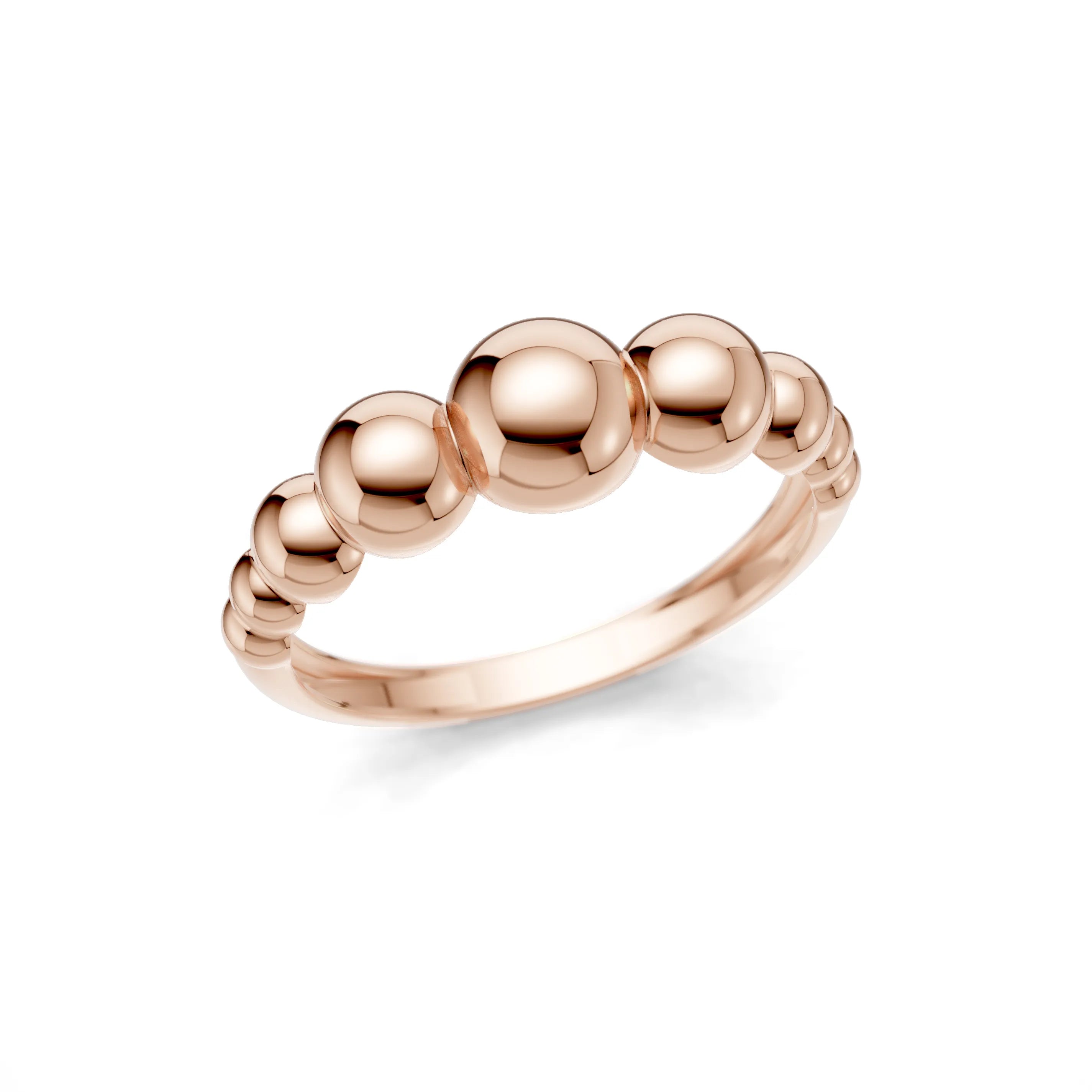 Pargold Solid Gold Golden Orb Elegance Band -Rose_Static_Rose