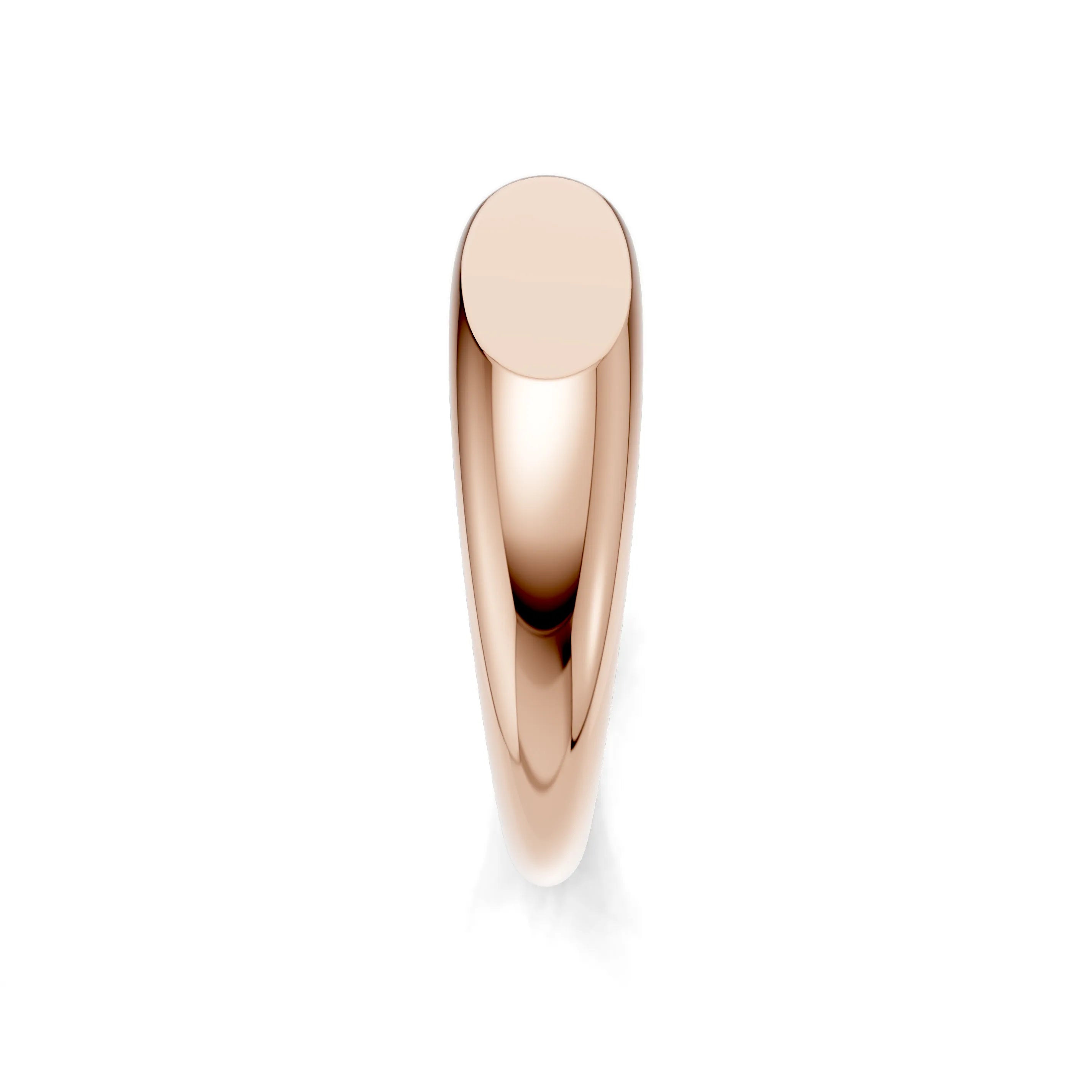 Pargold Solid Gold Sleek Elegance Dome Ring -Rose_Static_Rose