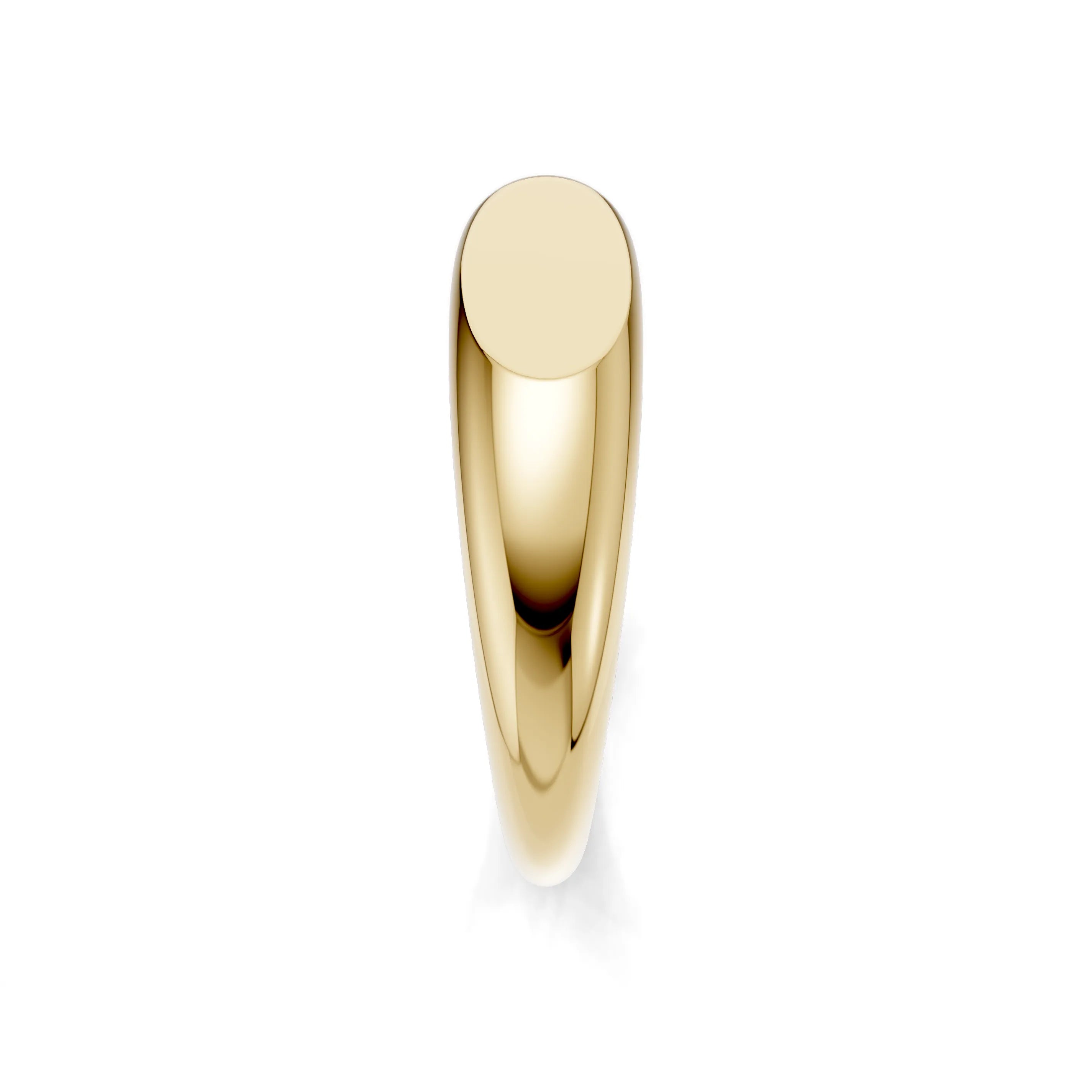 Pargold Solid Gold Sleek Elegance Dome Ring -Gold_Static_Gold