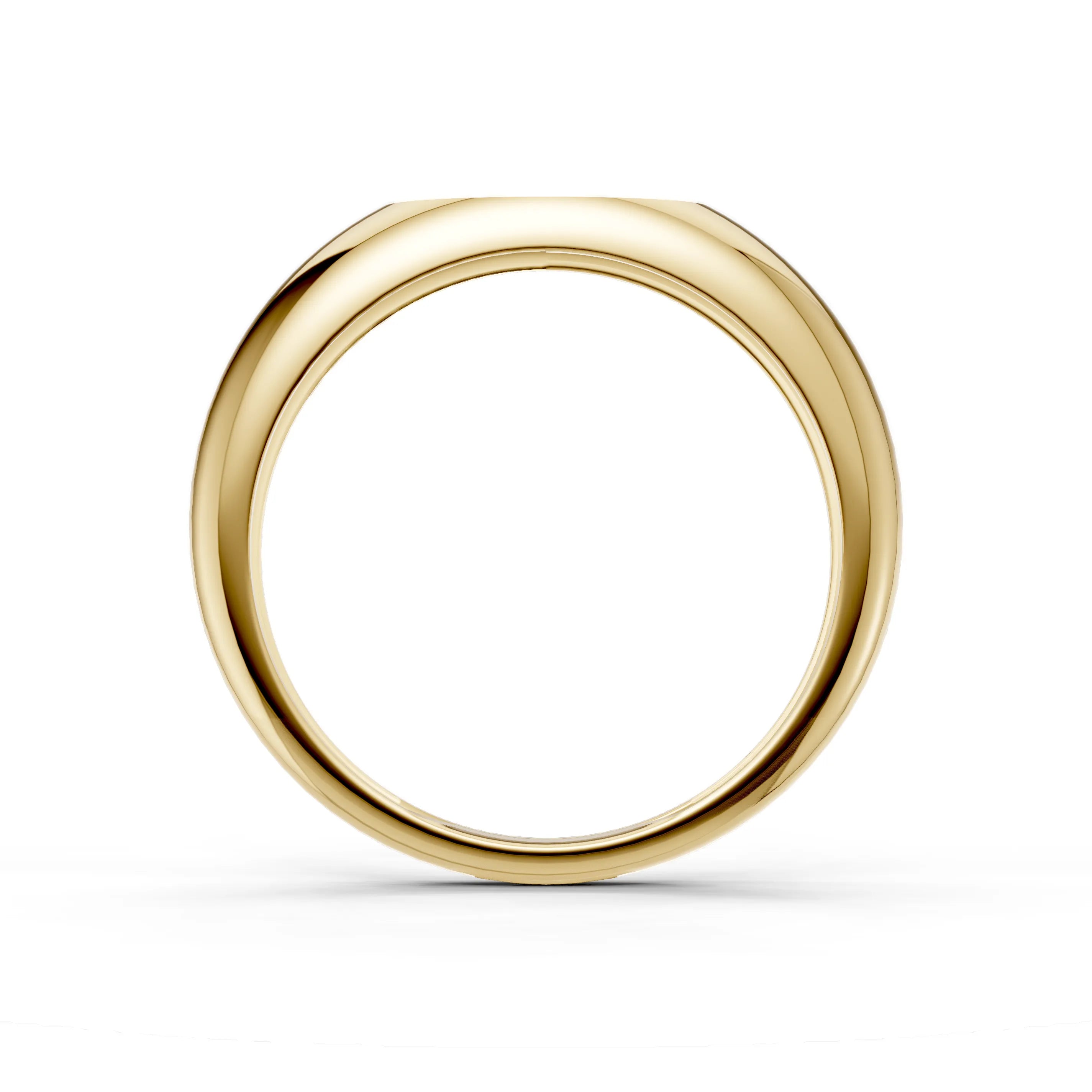 Pargold Solid Gold Sleek Elegance Dome Ring -Gold_Static_Gold