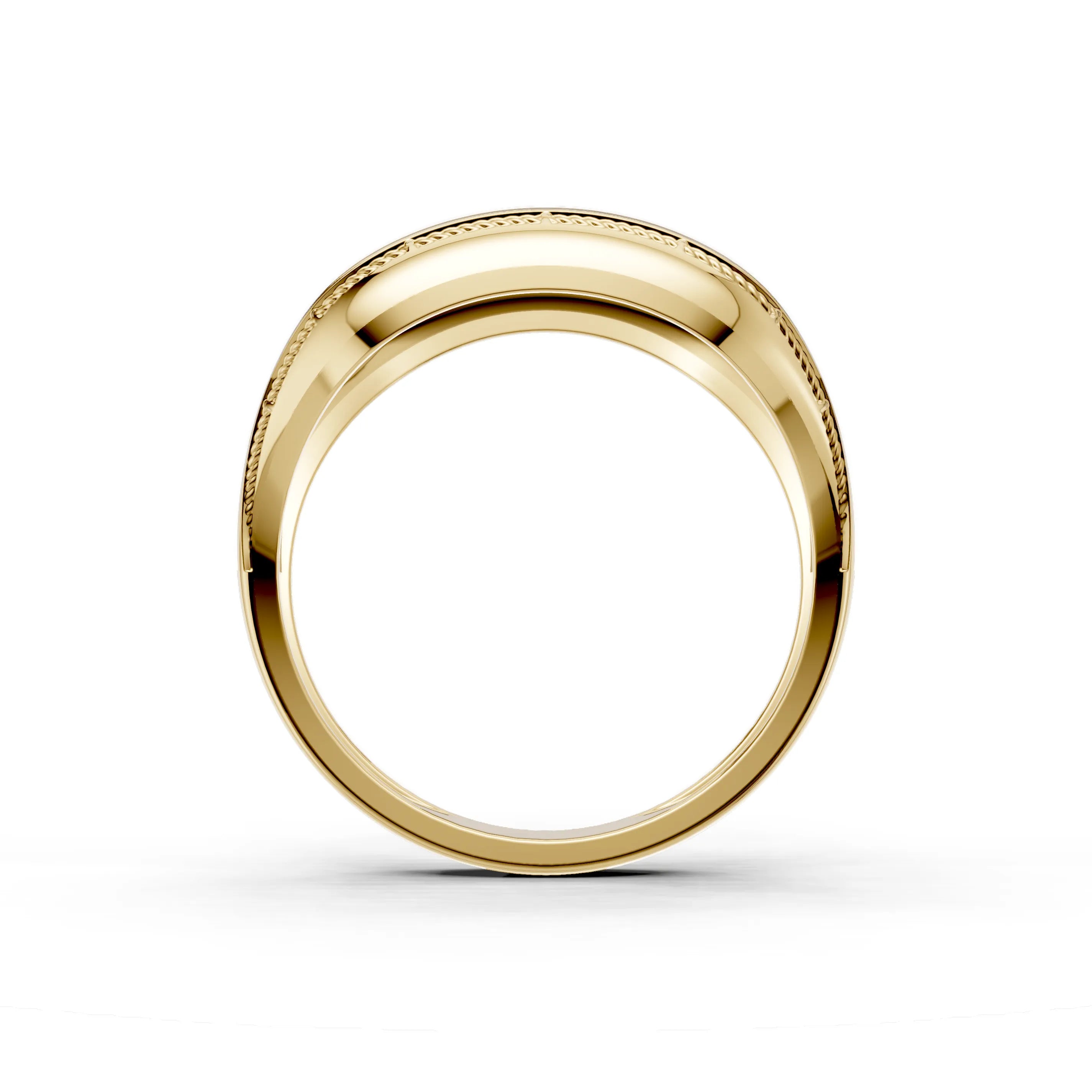 Pargold Solid Gold Textured Harmony Pav√© Band -Gold_Diamond_Diamond_Static_Gold