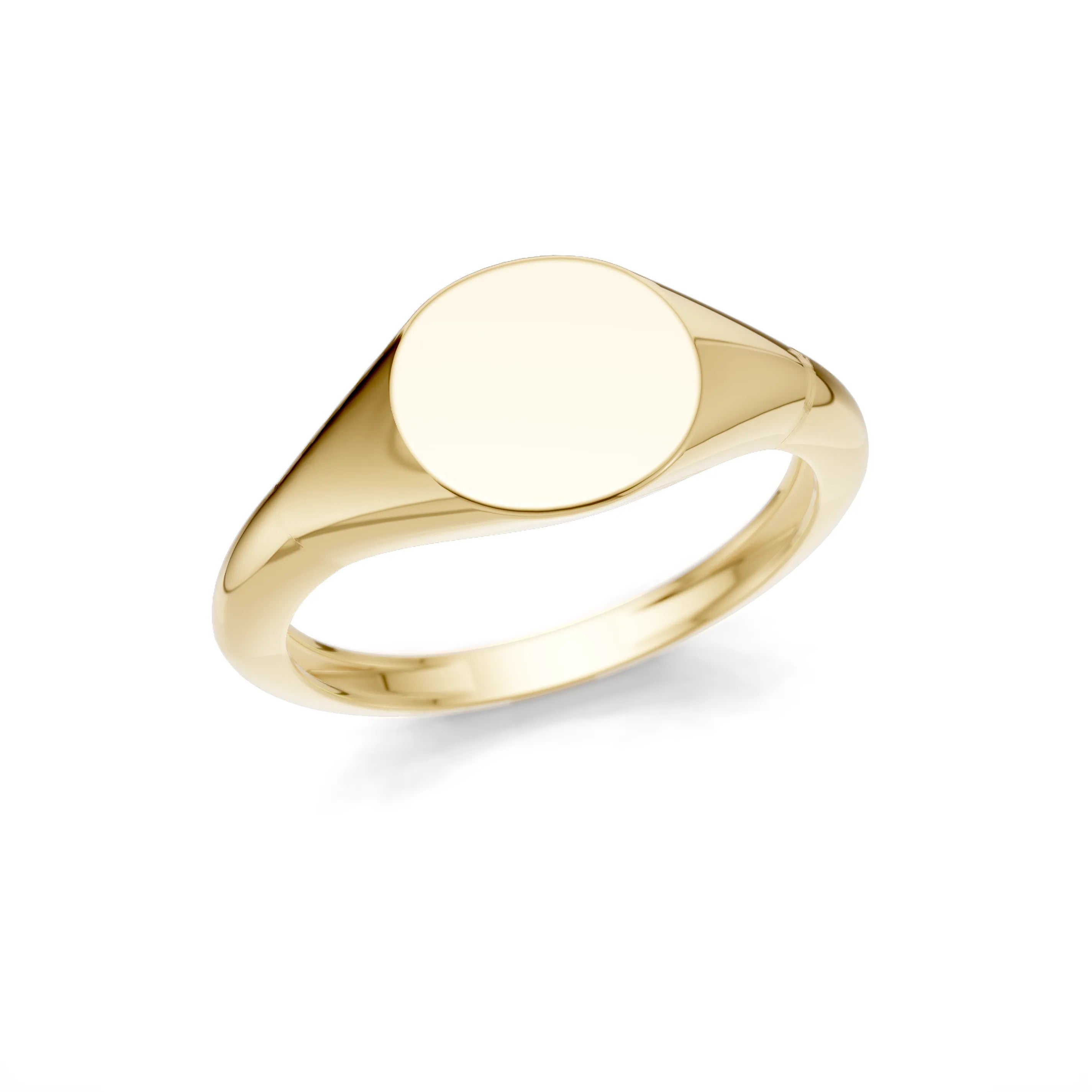 Pargold Solid Gold Timeless Elegance Signet Ring -Gold_Static_Gold