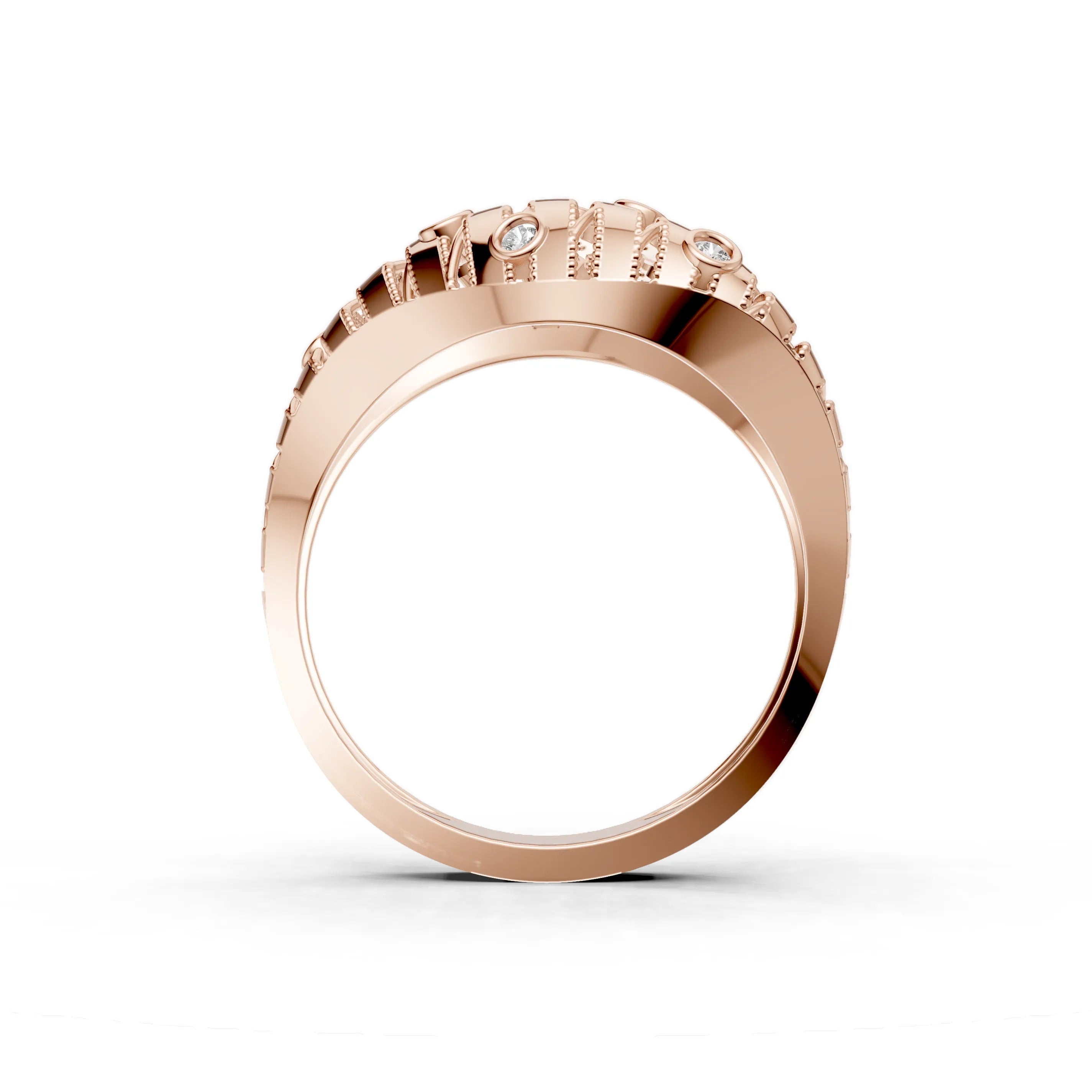 Pargold Solid Gold Sunbeam Symphony Engageement Ring -Rose_Diamond_Diamond_Static_Rose