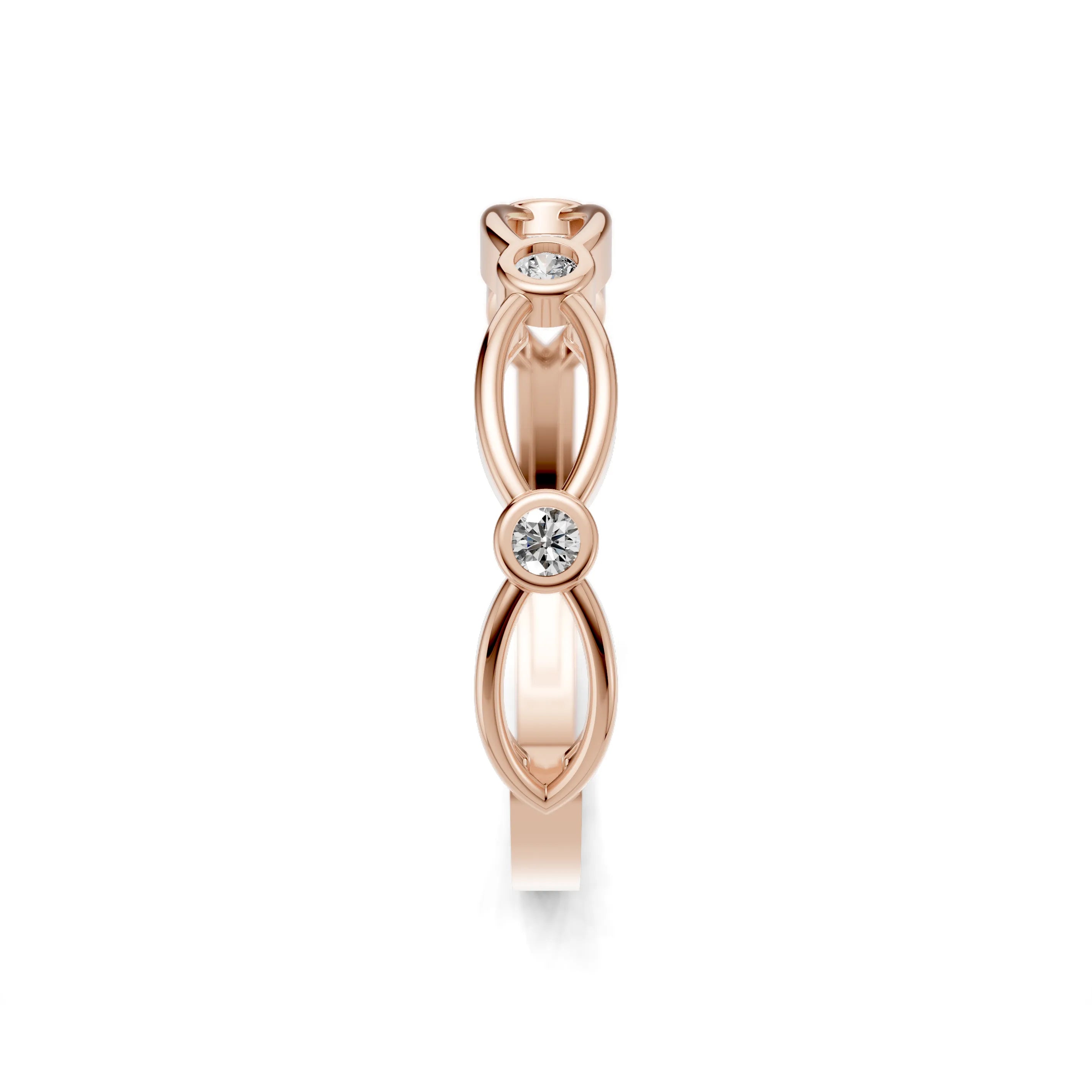 Pargold Solid Gold Eternal Luminance Band -Rose_Diamond_Diamond_Static_Rose