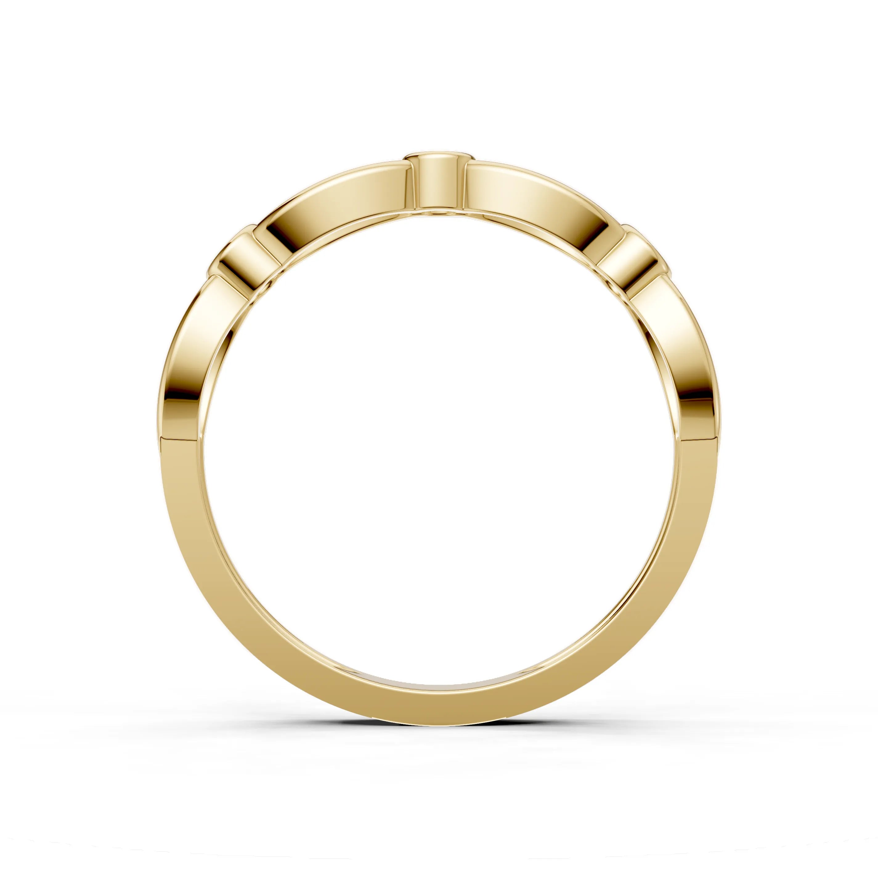 Pargold Solid Gold Eternal Luminance Band -Gold_Diamond_Diamond_Static_Gold