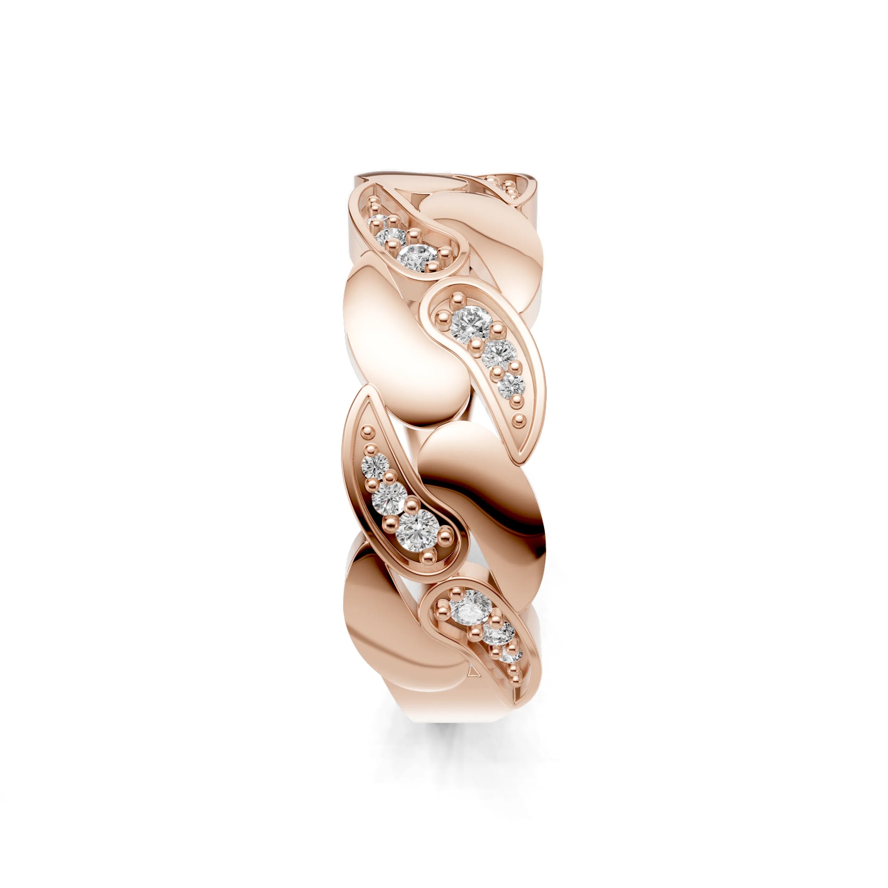 Pargold Solid Gold YinYang Glimmer Pav√© Ring -Rose_Diamond_Diamond_Static_Rose