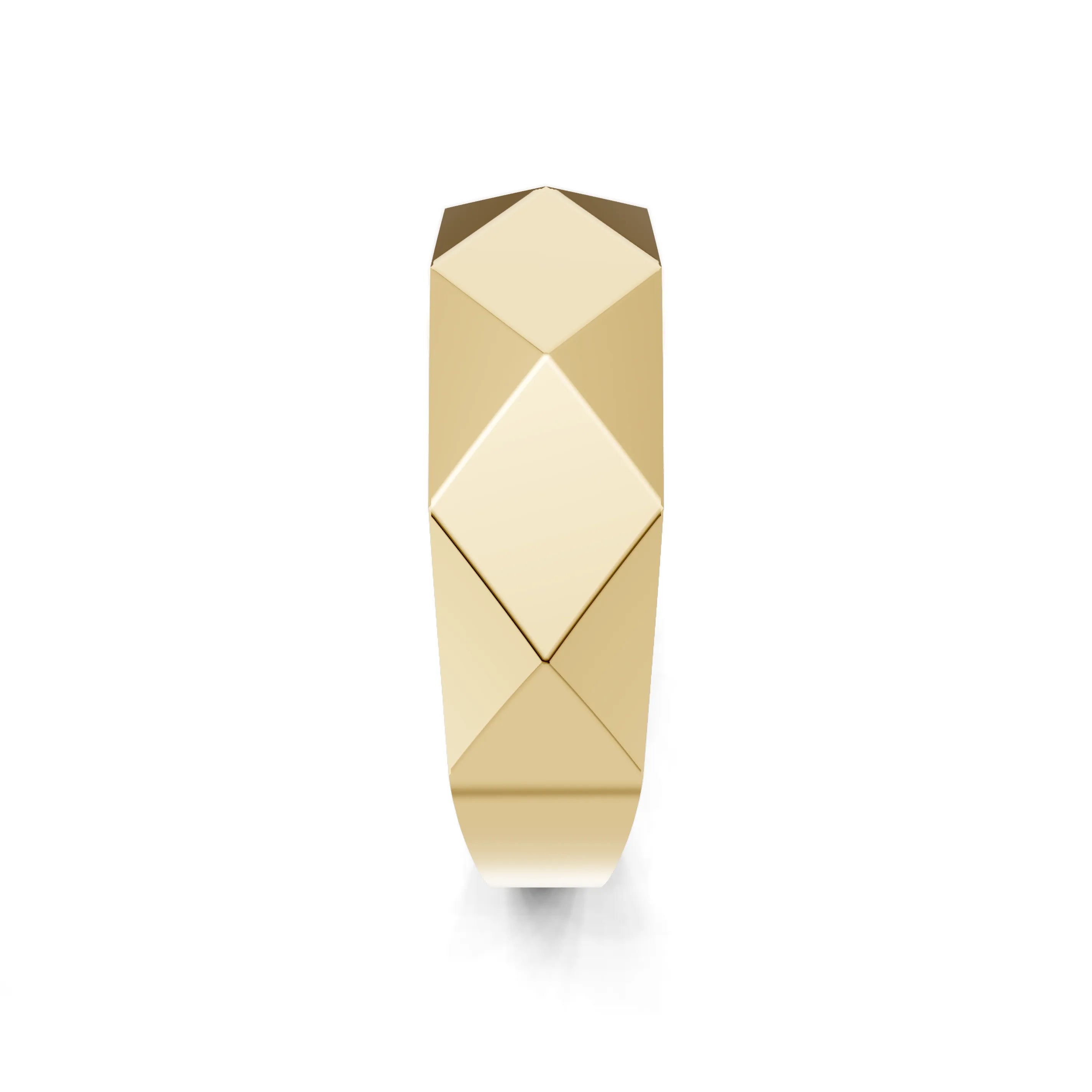 Pargold Solid Gold Avant-Garde Facet Diamond Ring -Gold_Static_Gold