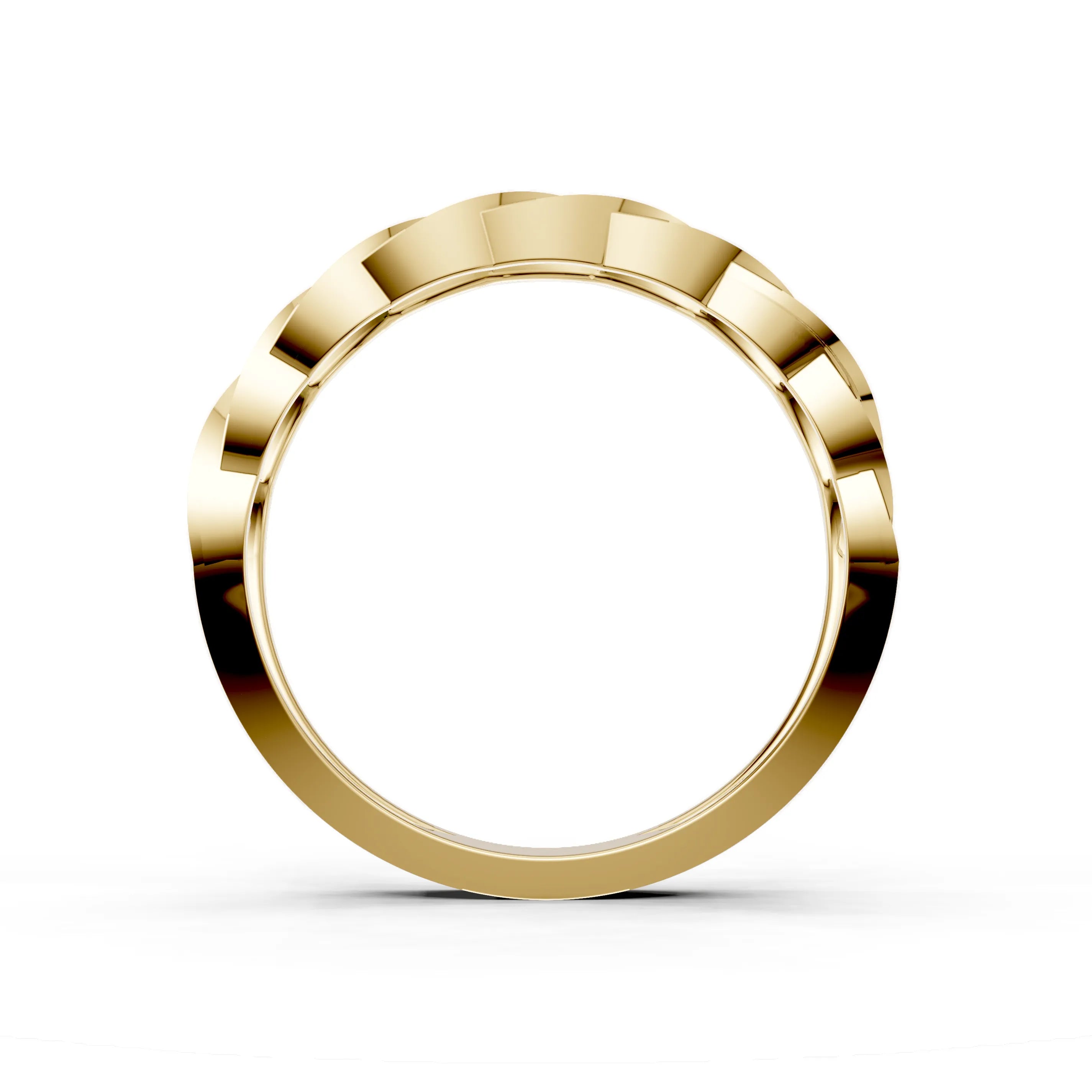 Pargold Solid Gold Twilight Twist Diamond Band -Gold_Diamond_Diamond_Static_Gold