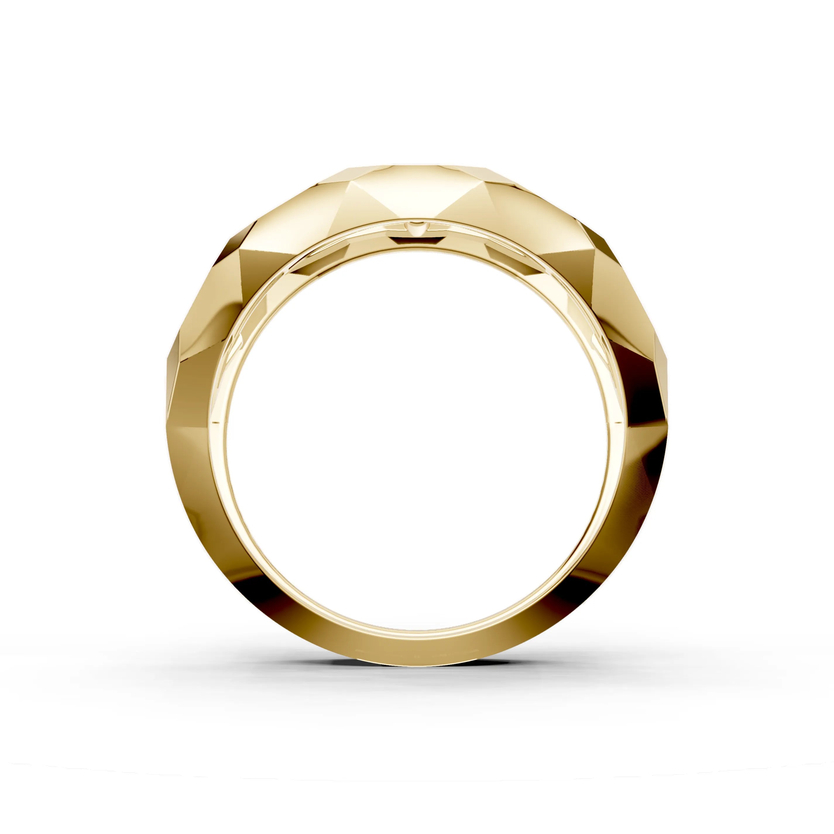 Pargold Solid Gold Golden Cascade Crest Ring -Gold_Diamond_Diamond_Static_Gold