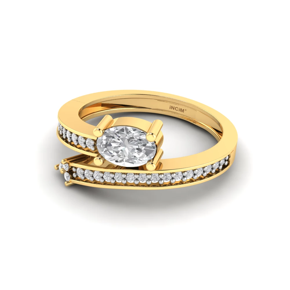 Pargold Solid Gold Orbiting Brilliance Solitaire Ring -Gold_Diamond_Diamond_Static_Gold