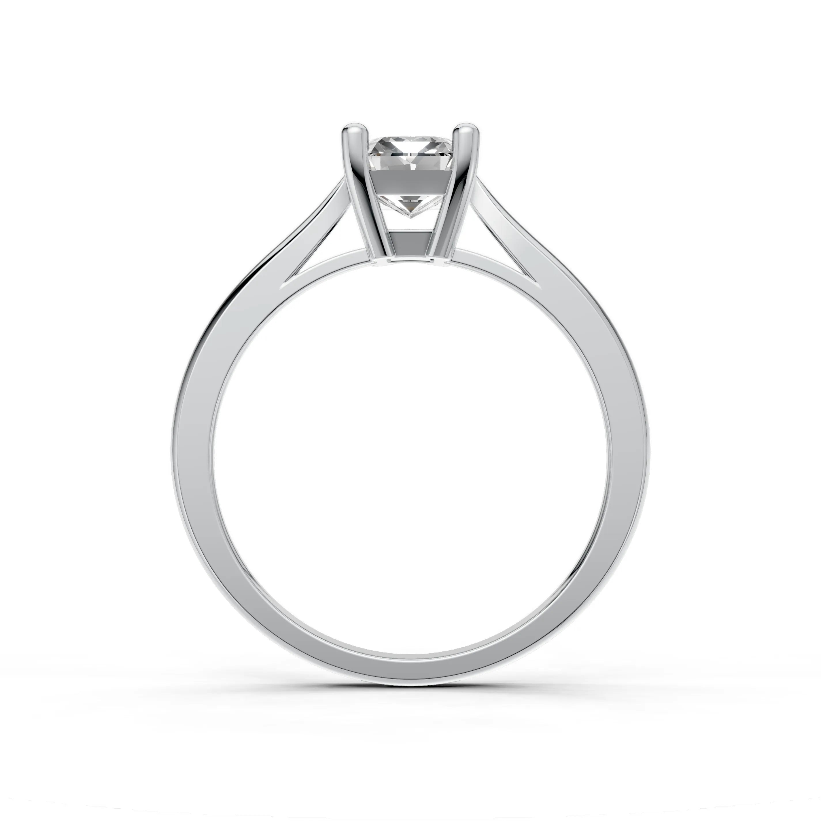 Pargold Solid Gold Clarion Solitaire Ring -Silver_Diamond_Static_Silver