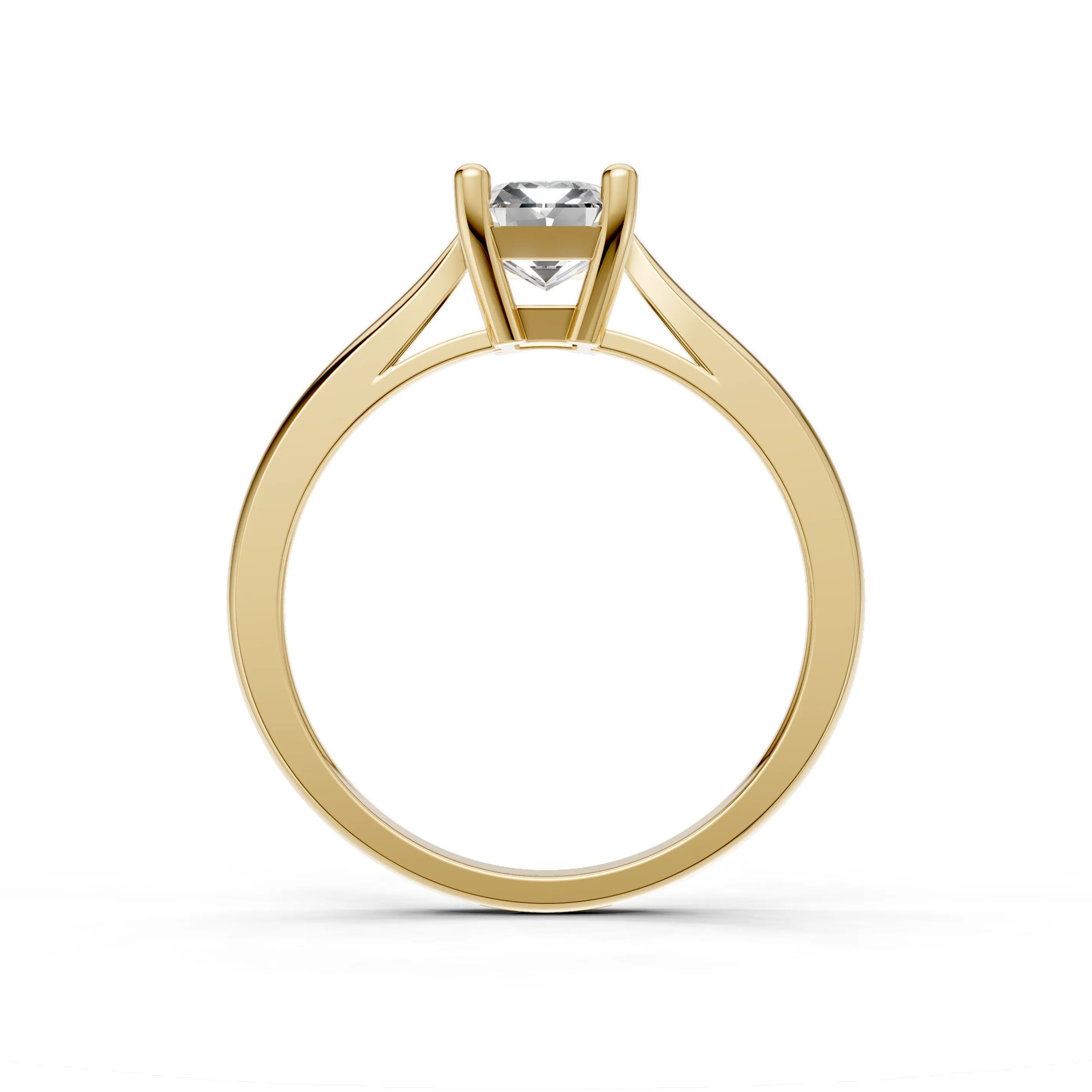 Pargold Solid Gold Clarion Solitaire Ring -Gold_Diamond_Static_Gold