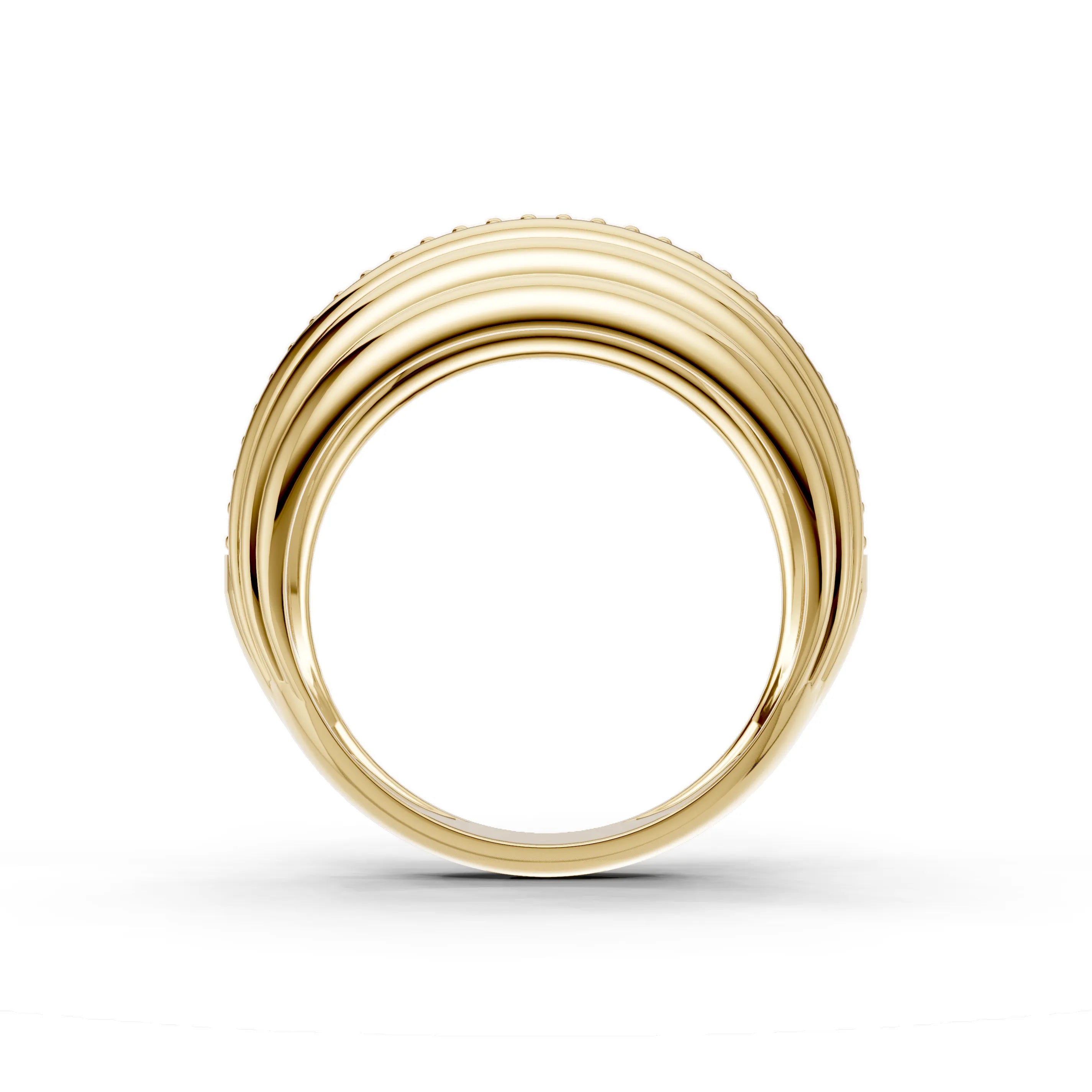 Pargold Solid Gold Rivi√®re Radiance Ring -Gold_Diamond_Diamond_Static_Gold