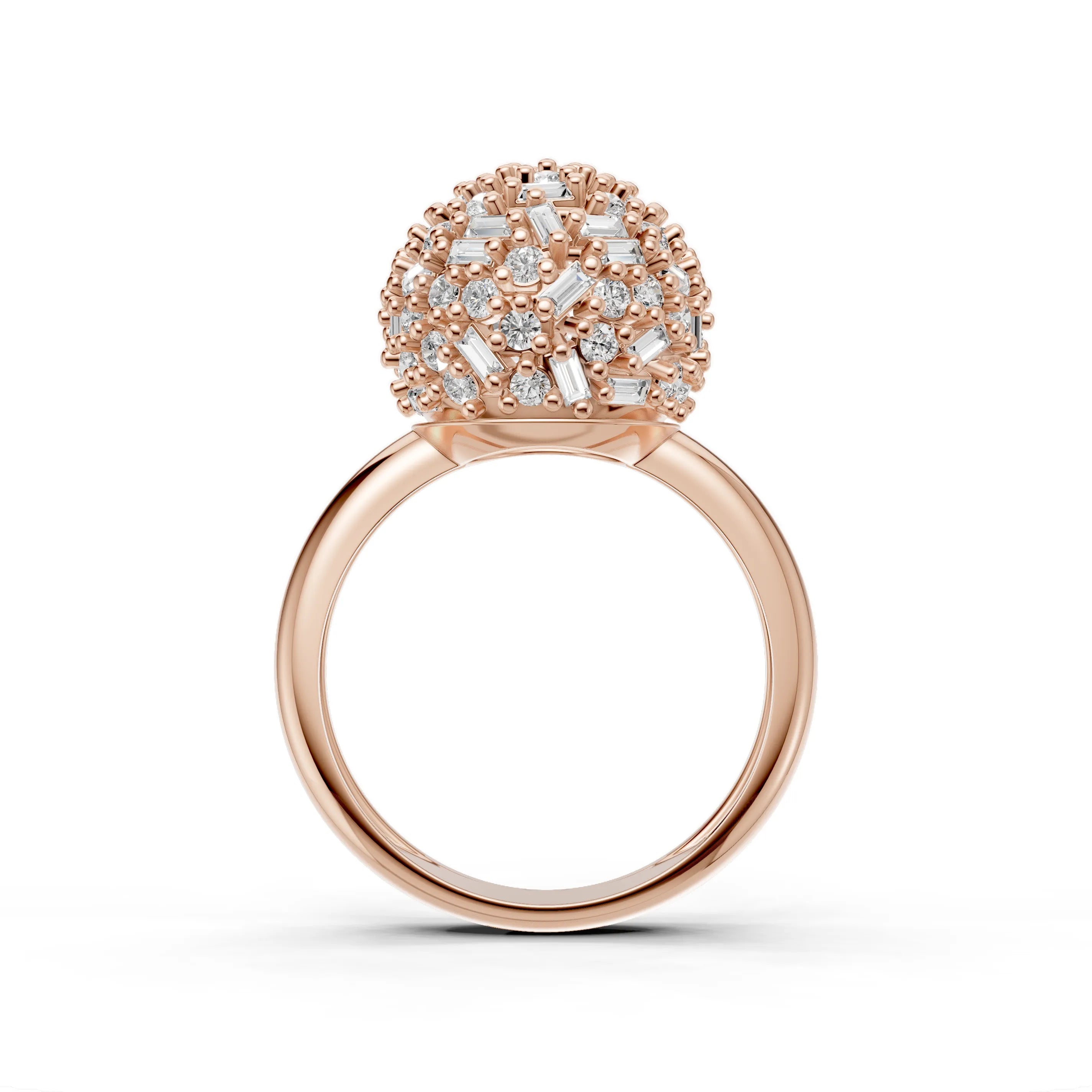 Pargold Solid Gold Solaris Splendor Ring -Rose_Diamond_Diamond_Static_Rose