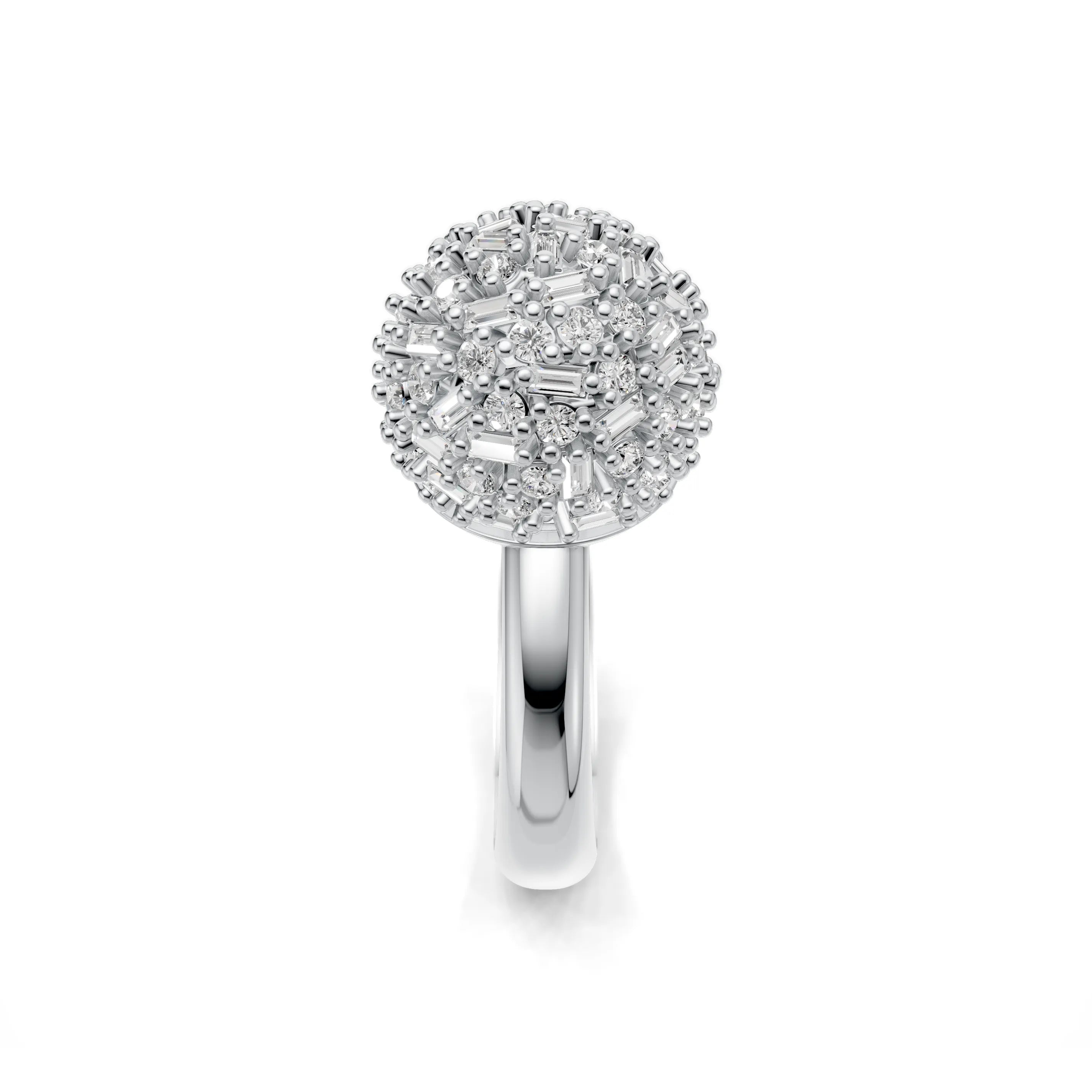 Pargold Solid Gold Solaris Splendor Ring -Silver_Diamond_Diamond_Static_Silver