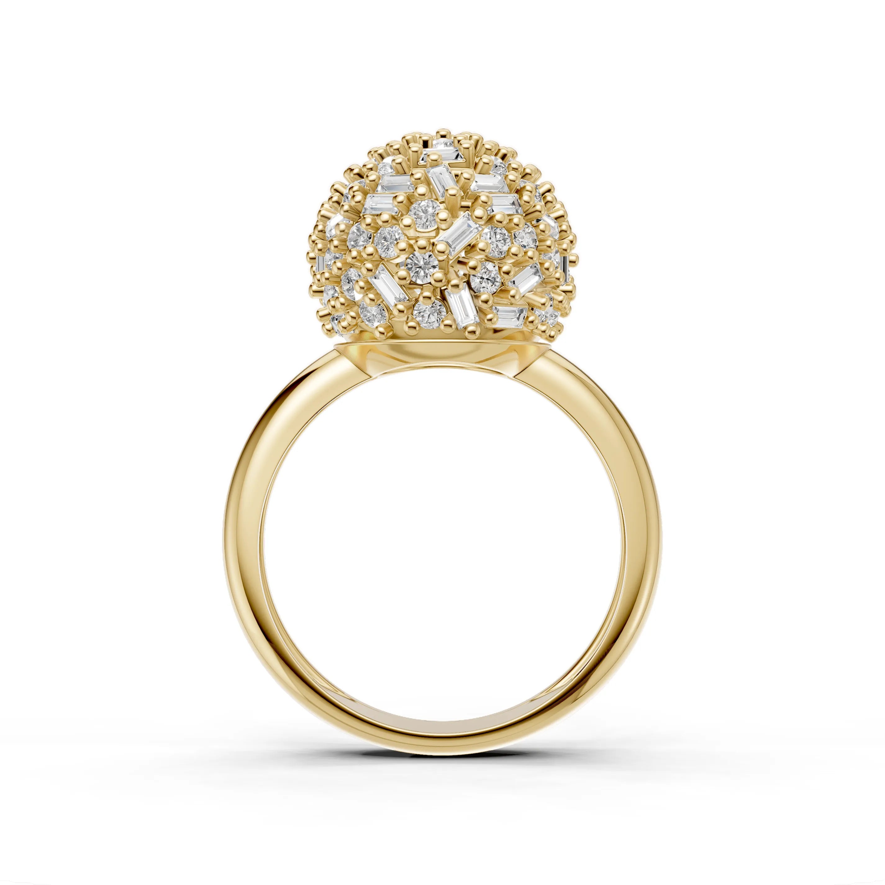 Pargold Solid Gold Solaris Splendor Ring -Gold_Diamond_Diamond_Static_Gold