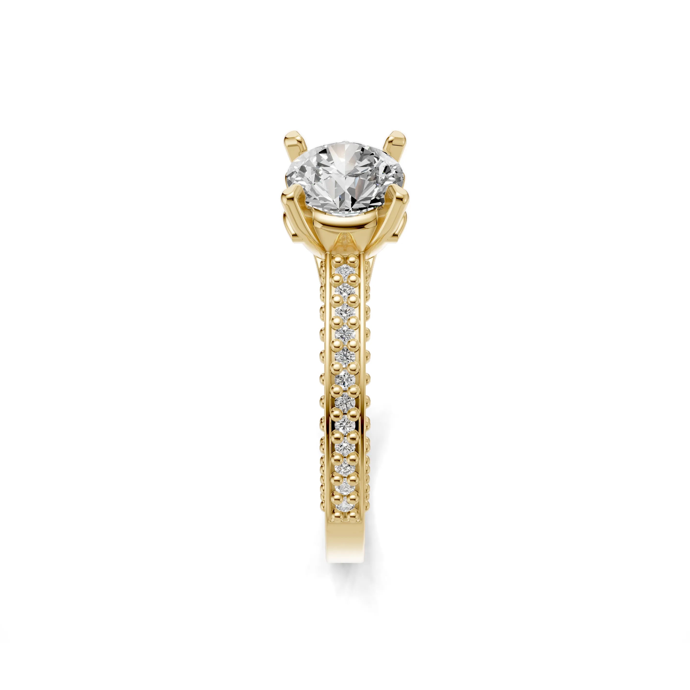 Pargold Solid Gold Evermore Elegance Ring -Gold_Diamond_Diamond_Static_Gold