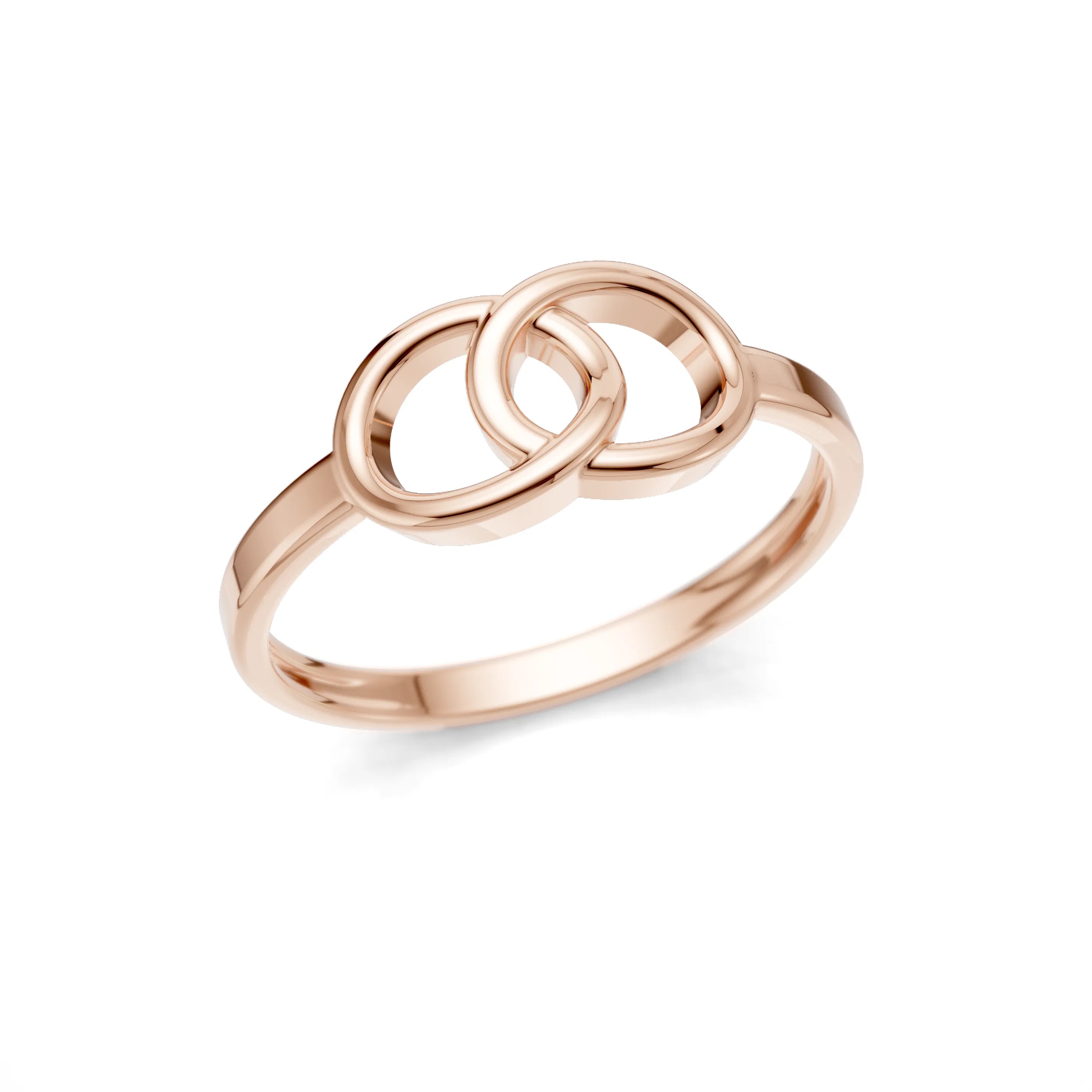 Pargold Solid Gold Timeless Embrace Infinity Ring -Rose_Static_Rose