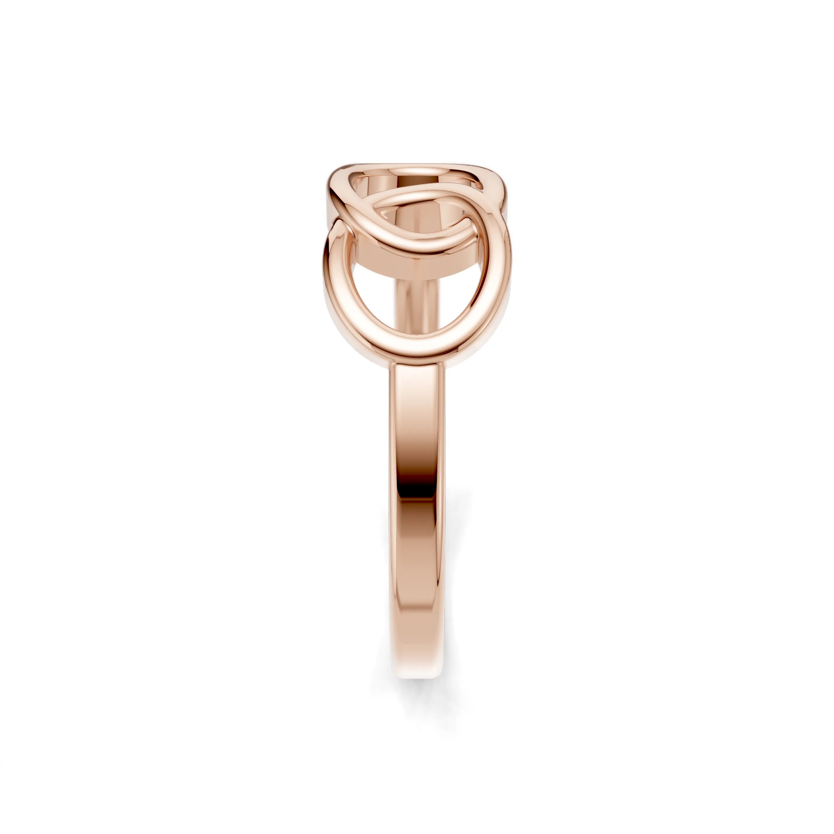 Pargold Solid Gold Timeless Embrace Infinity Ring -Rose_Static_Rose