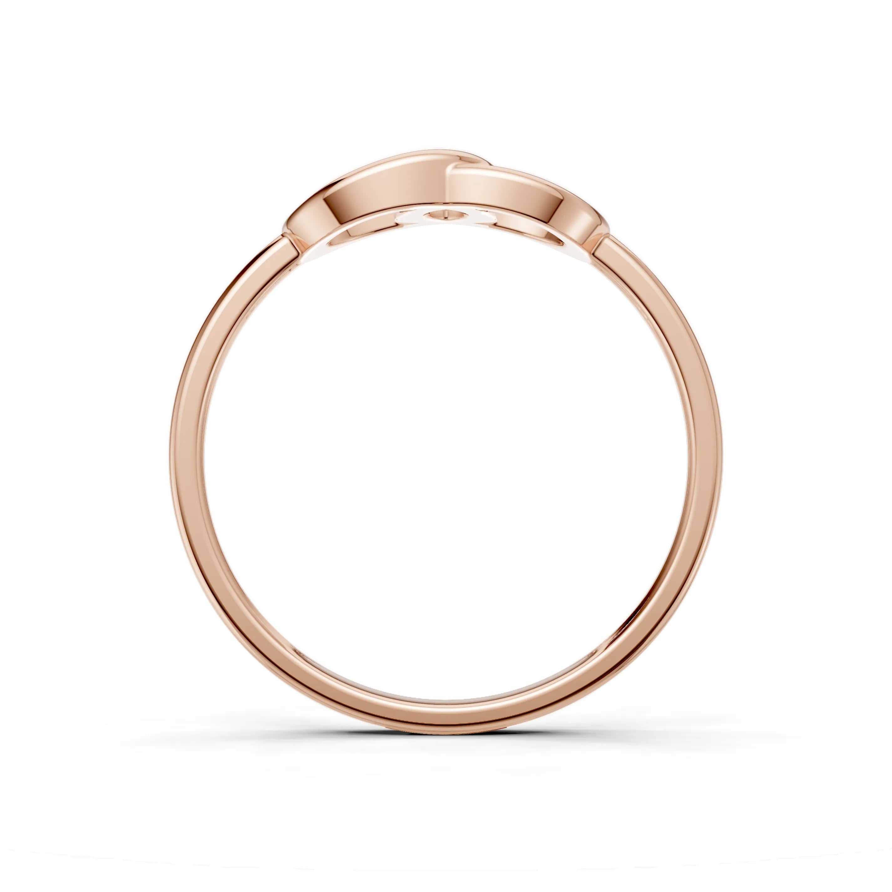 Pargold Solid Gold Timeless Embrace Infinity Ring -Rose_Static_Rose