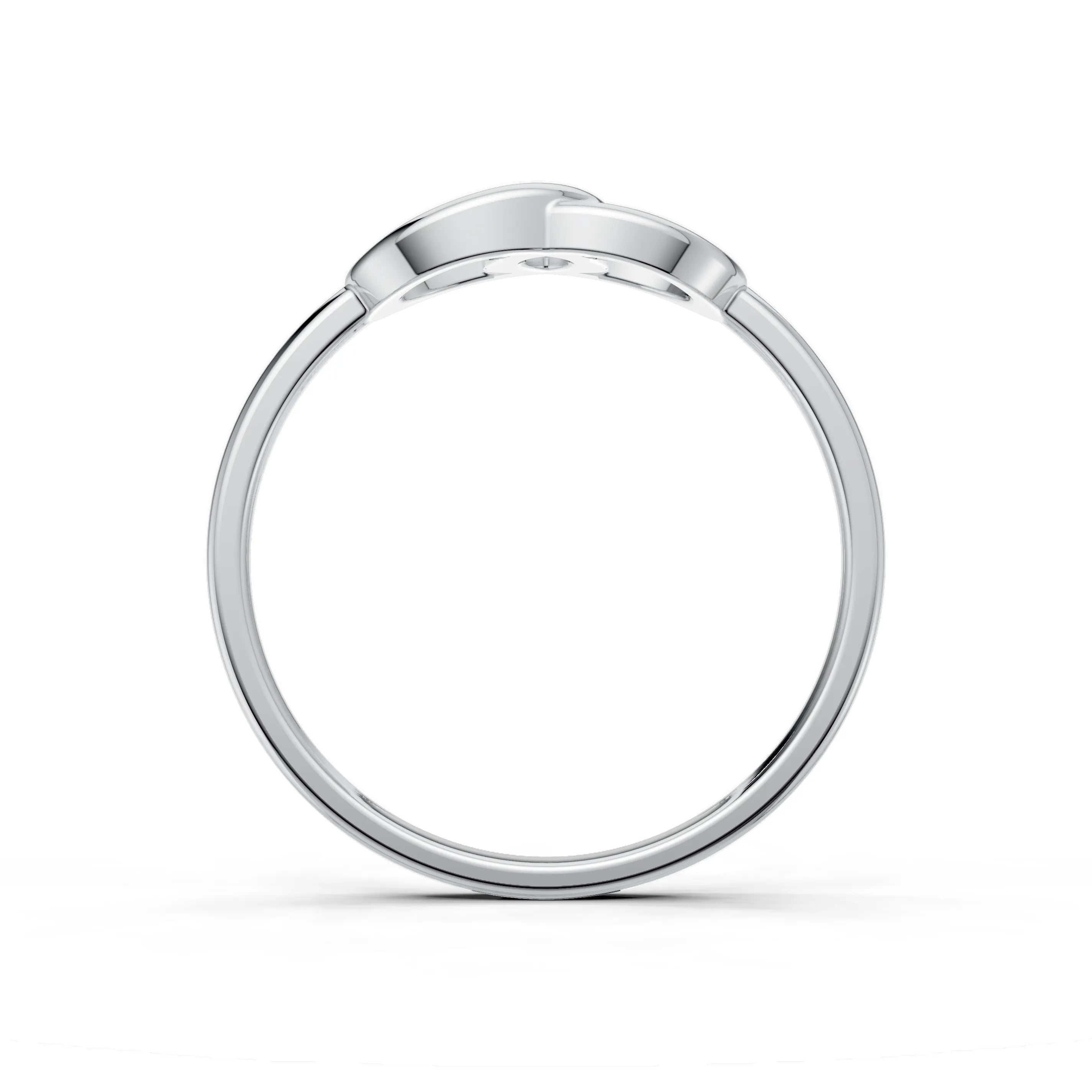 Pargold Solid Gold Timeless Embrace Infinity Ring -Silver_Static_Silver