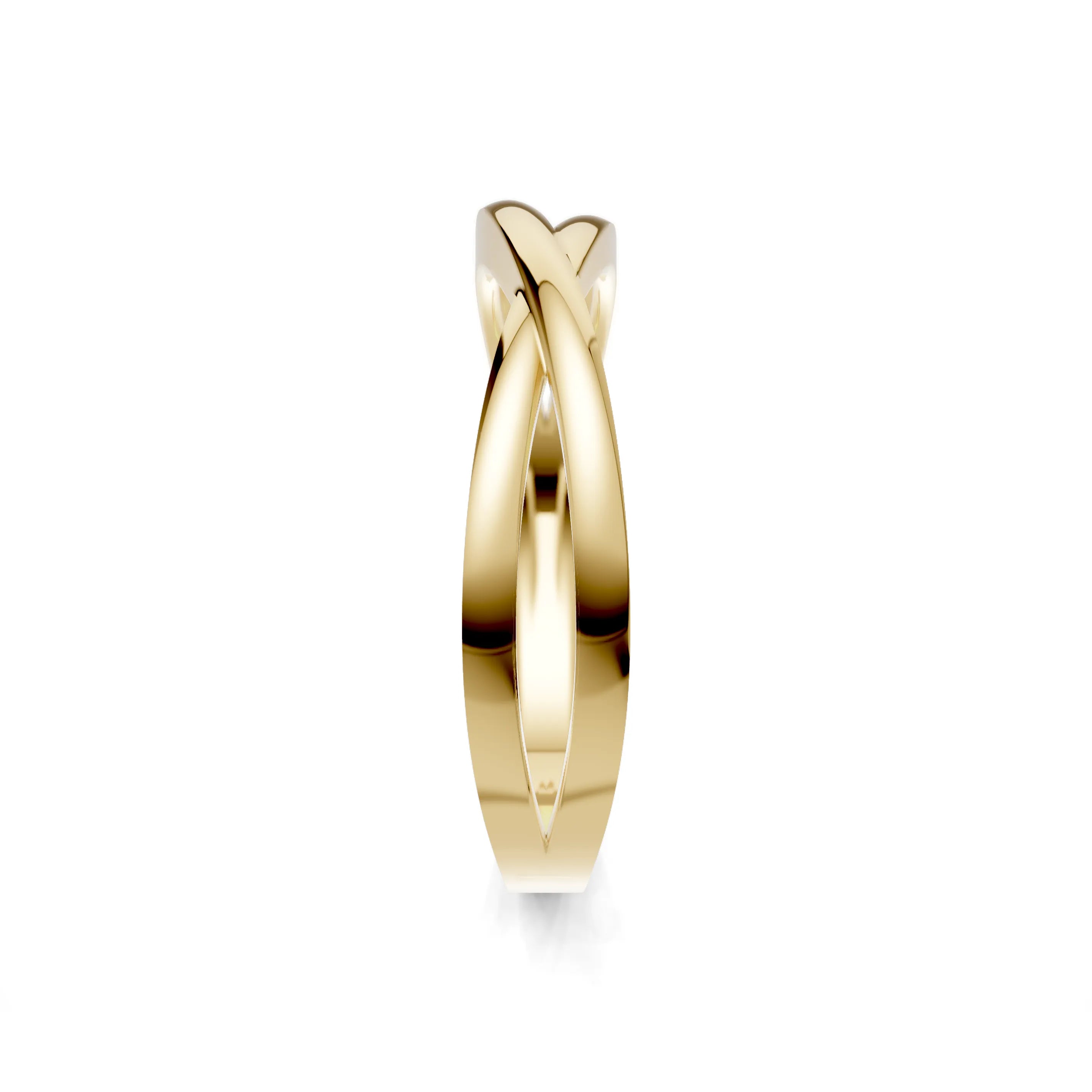 Pargold Solid Gold Golden Infinity Twirl Band -Gold_Static_Gold