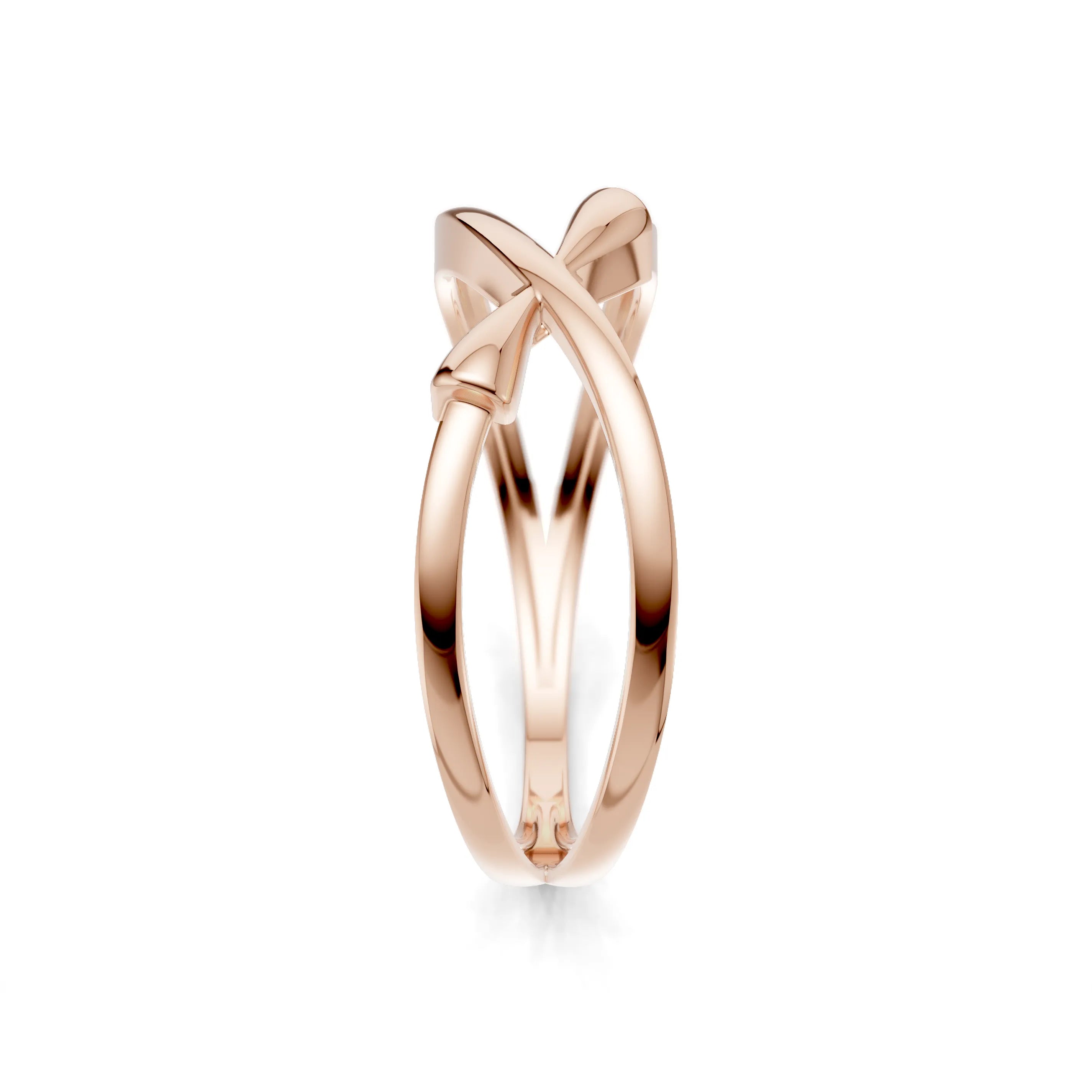 Pargold Solid Gold Infinity Embrace Gold Ring -Rose_Static_Rose