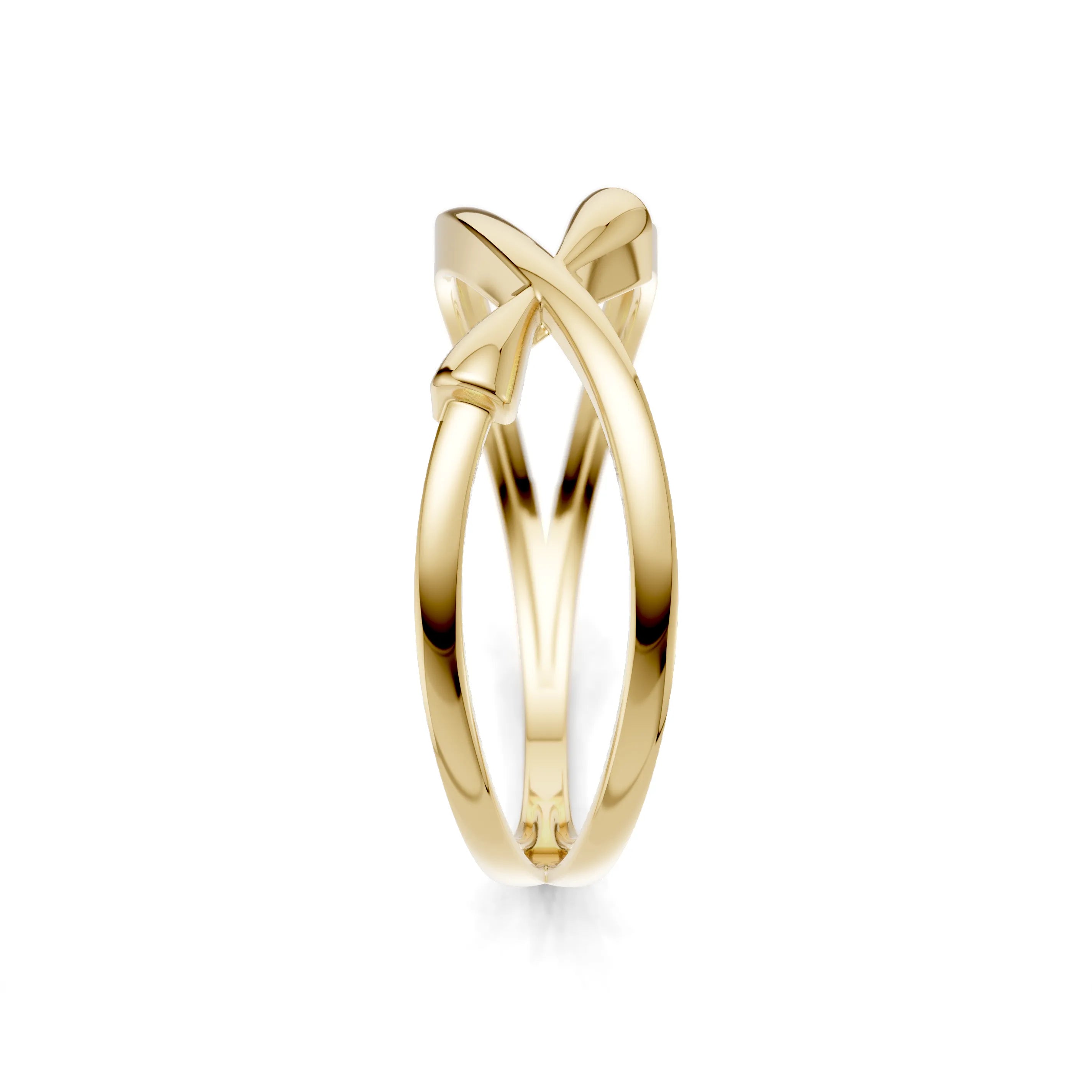 Pargold Solid Gold Infinity Embrace Gold Ring -Gold_Static_Gold