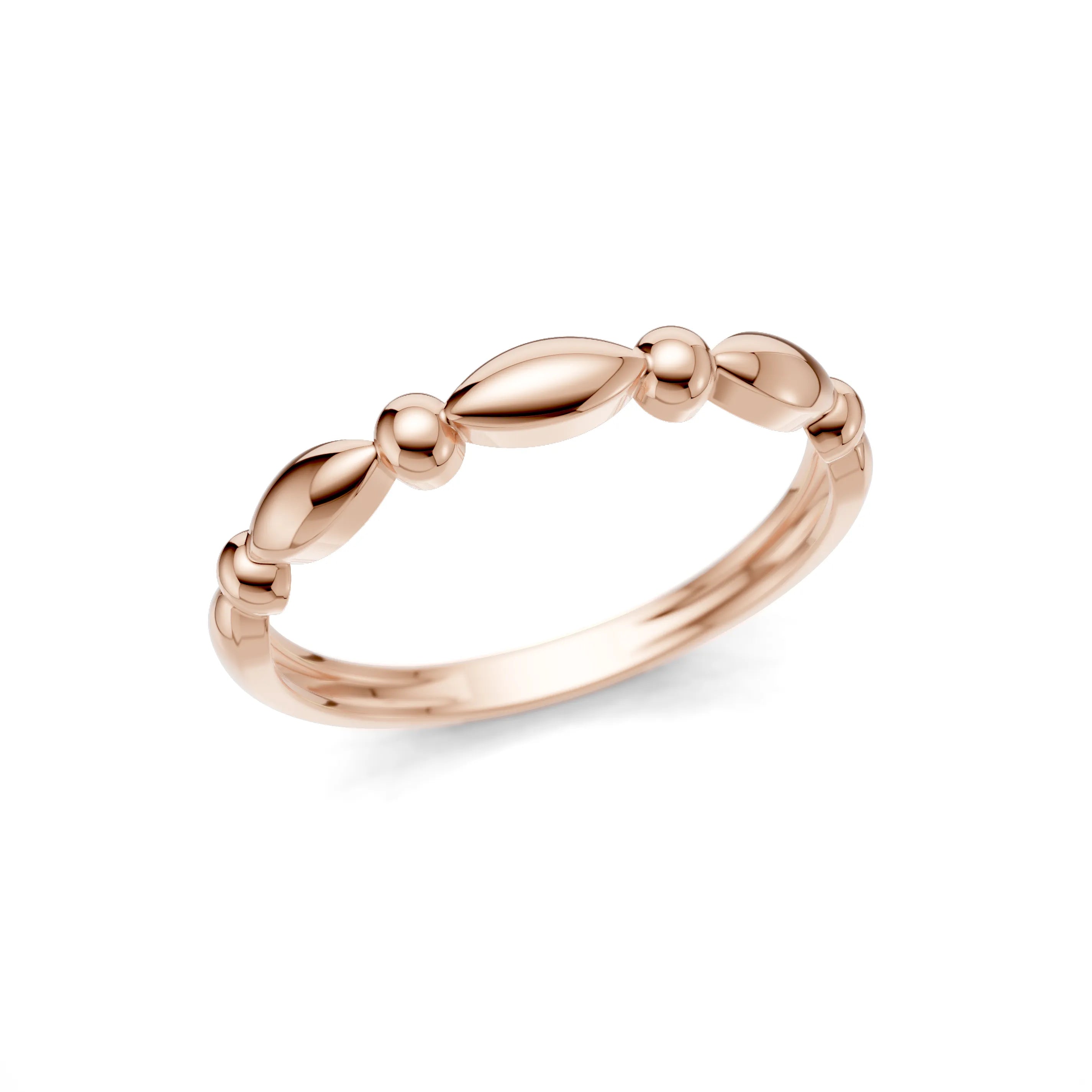 Pargold Solid Gold Golden Elegance Marquise Band -Rose_Static_Rose