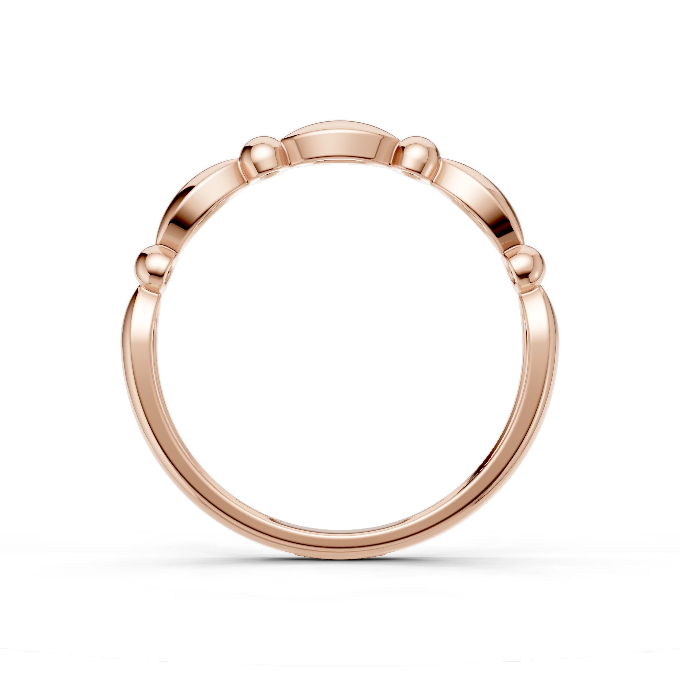 Pargold Solid Gold Golden Elegance Marquise Band -Rose_Static_Rose