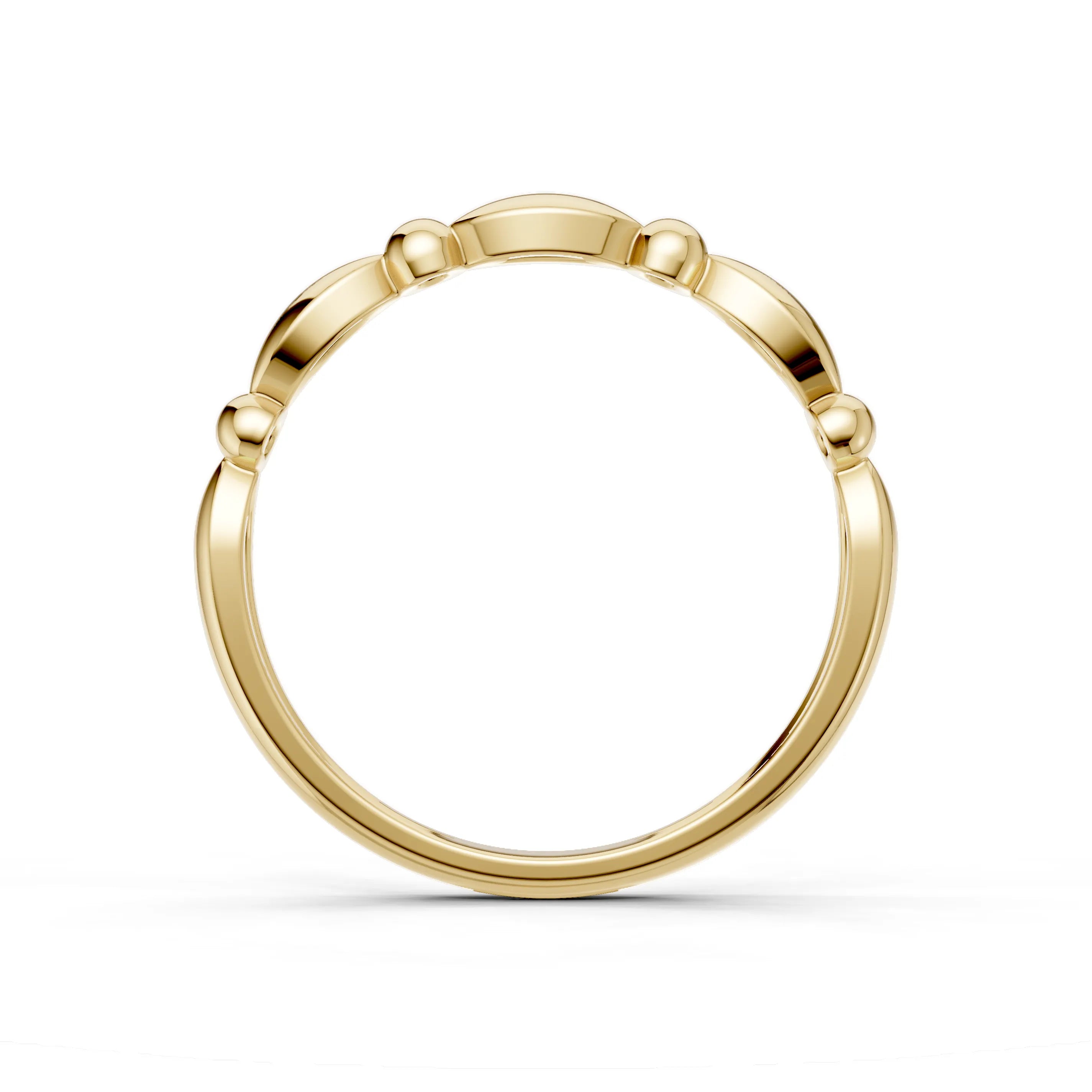 Pargold Solid Gold Golden Elegance Marquise Band -Gold_Static_Gold